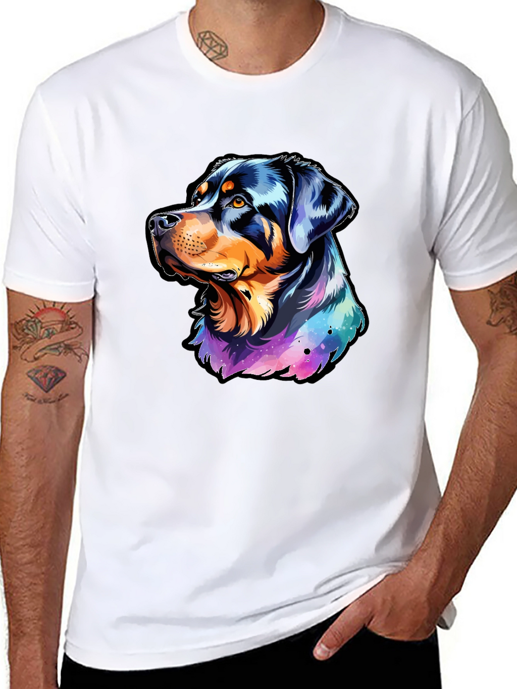 Rottweiler Galaxy T-Shirt - Dog Lovers Dream!