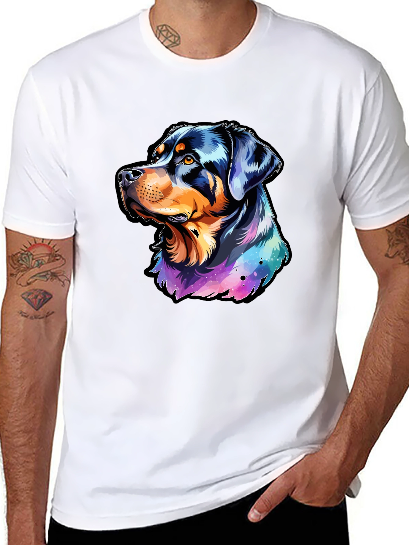 Rottweiler Galaxy T-Shirt - Dog Lovers Dream!