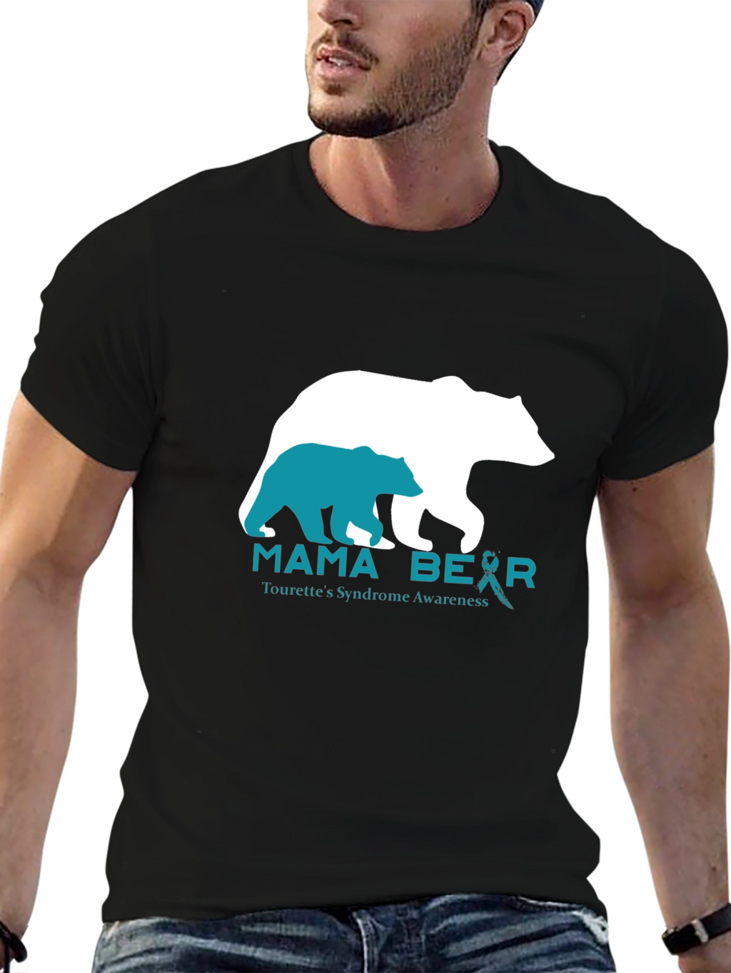 Mama Bear Tourettes Syndrome Awareness T-Shirt