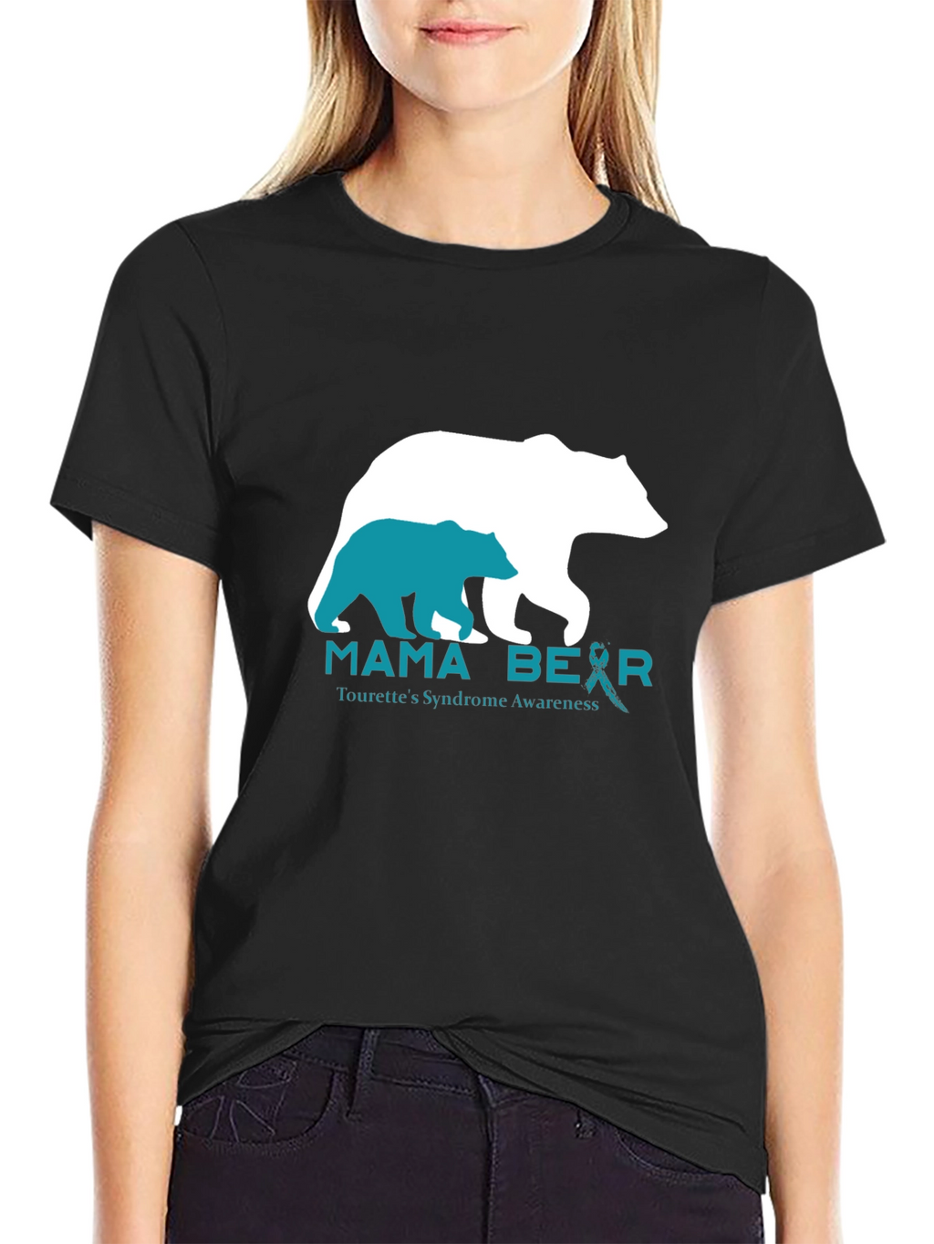 Mama Bear Tourettes Syndrome Awareness T-Shirt