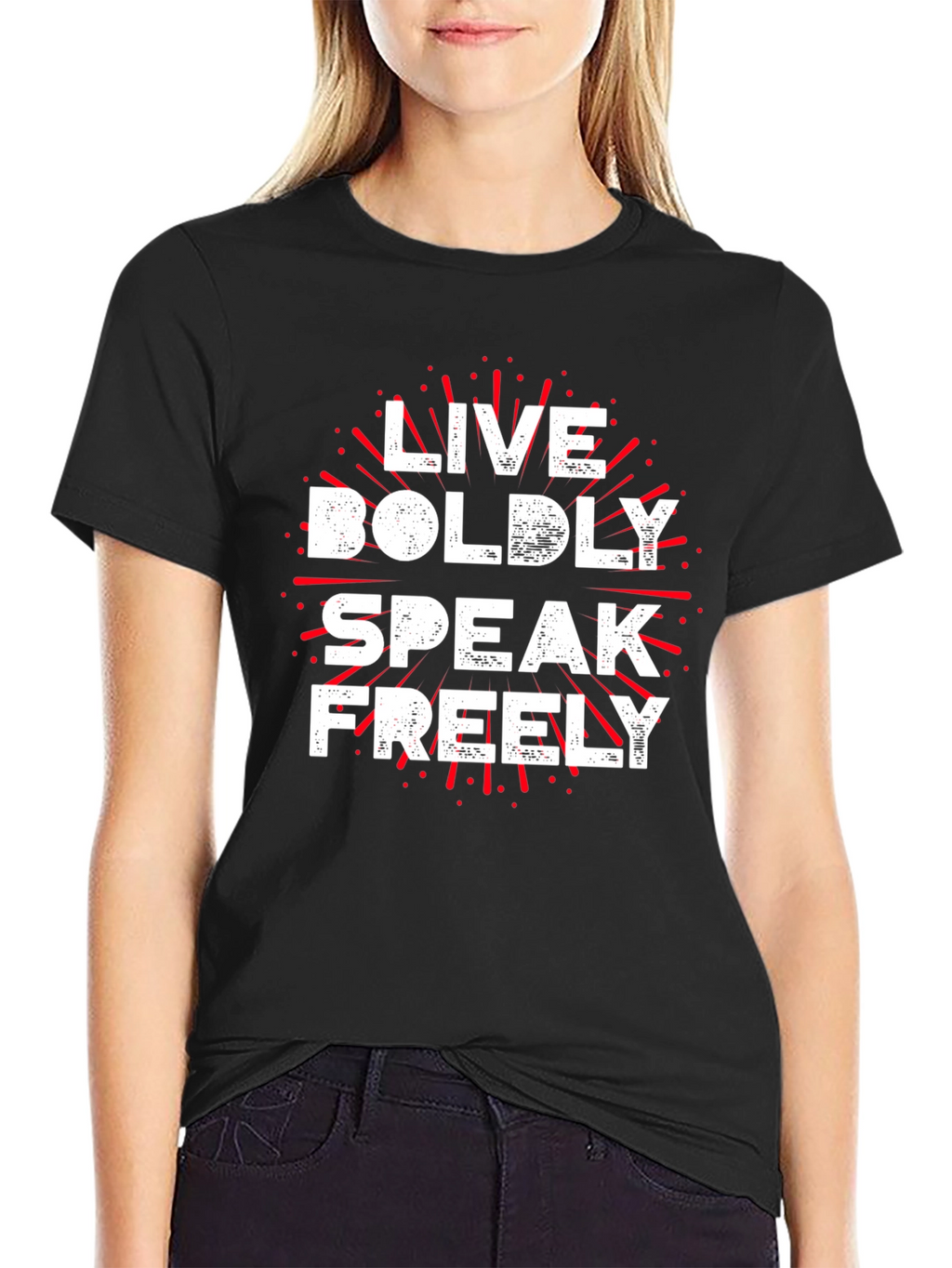Live Boldly Speak Freely Graphic Tee