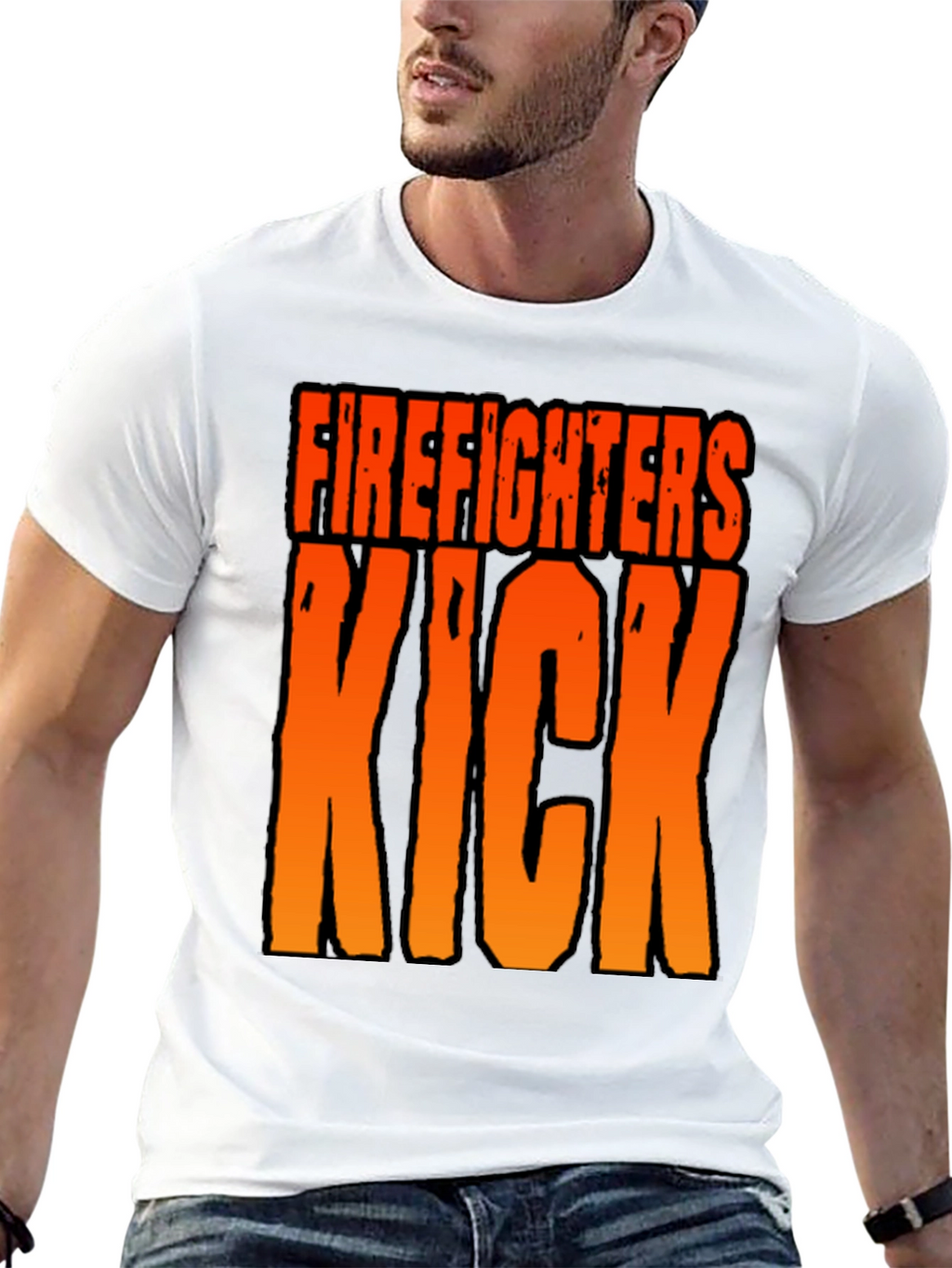 Firefighters Kick T-Shirt - Bold Graphic Tee