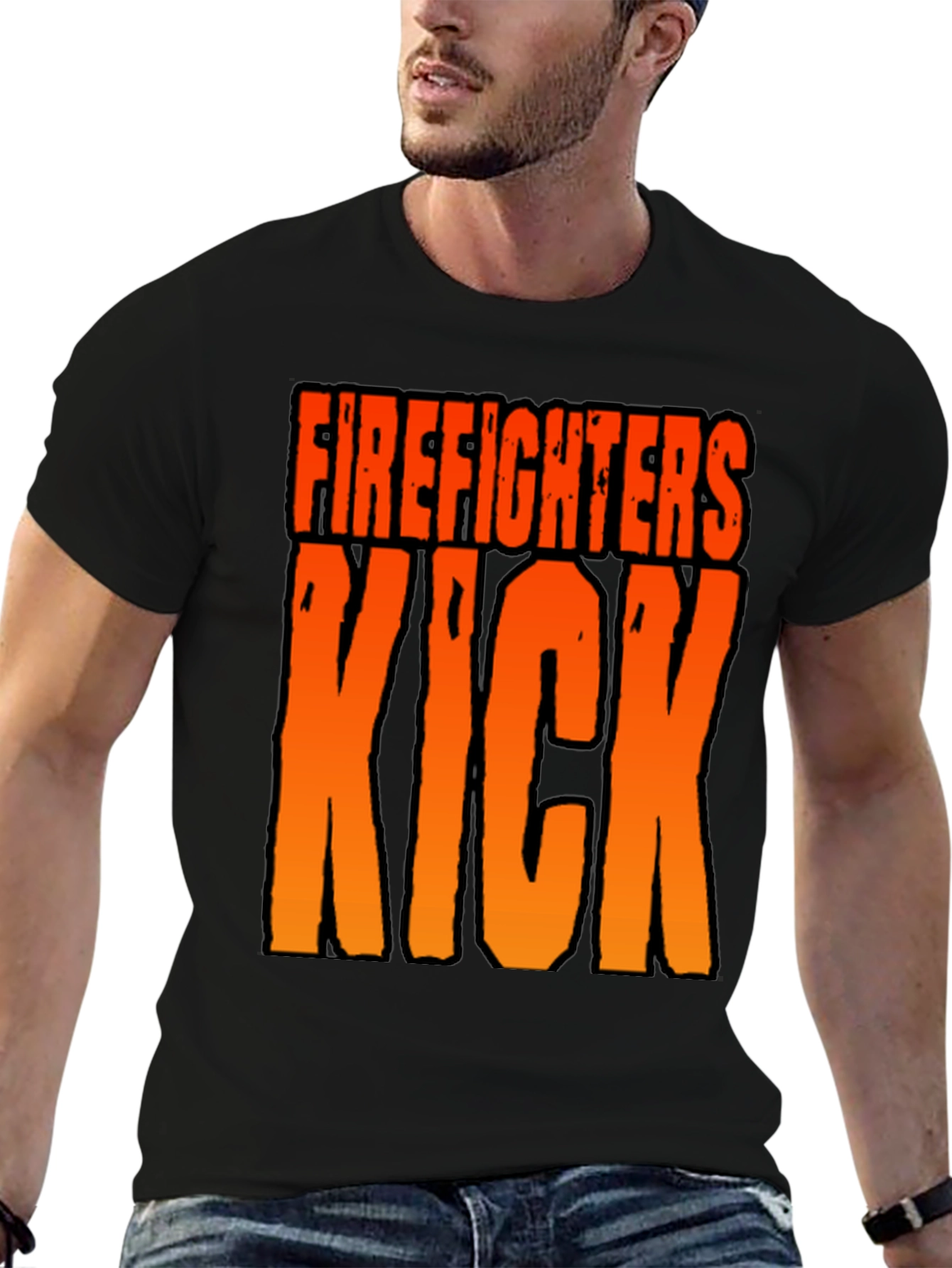 Firefighters Kick T-Shirt - Bold Graphic Tee