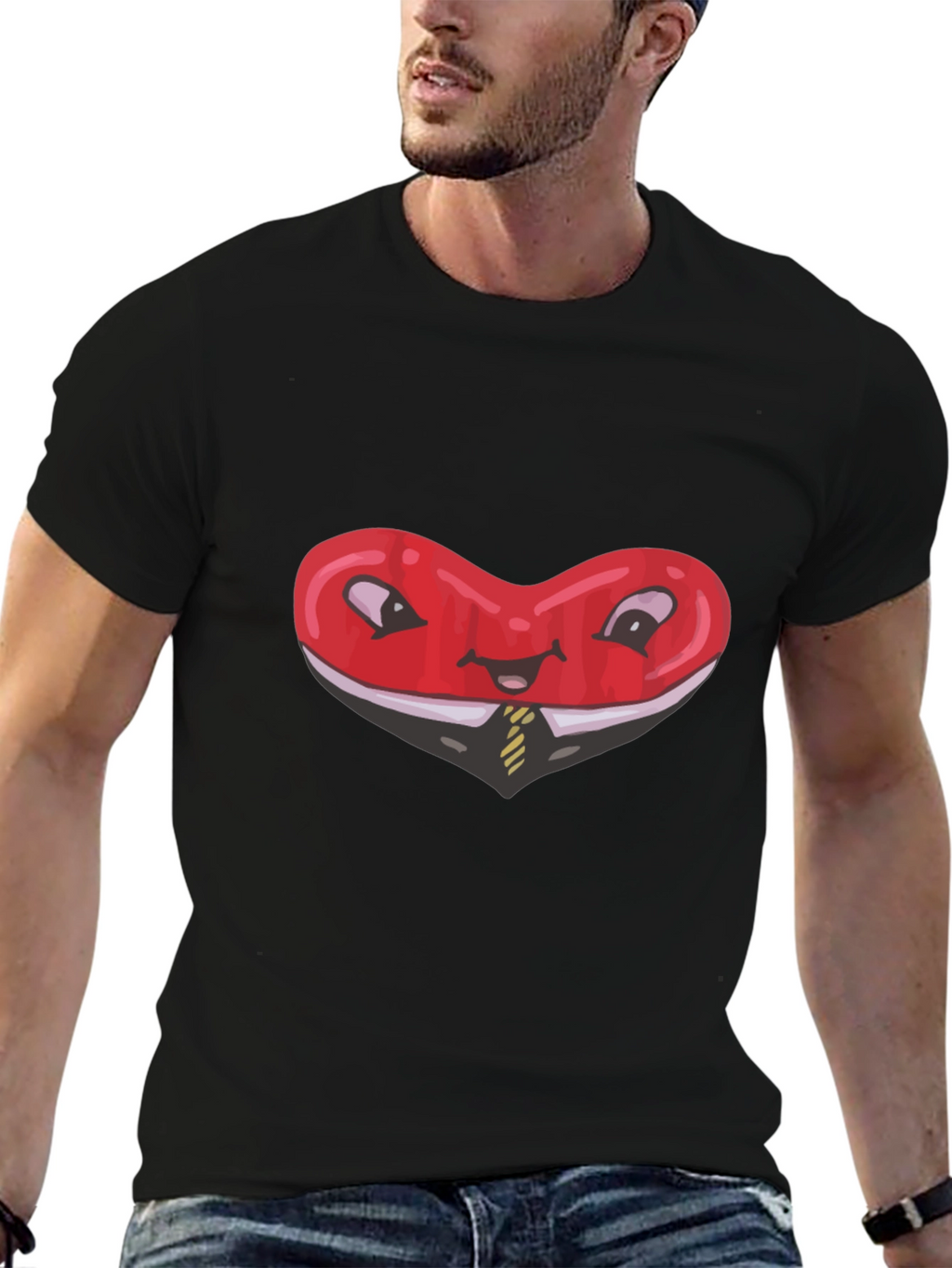 Heart Business T-Shirt Funny Red Love Tee