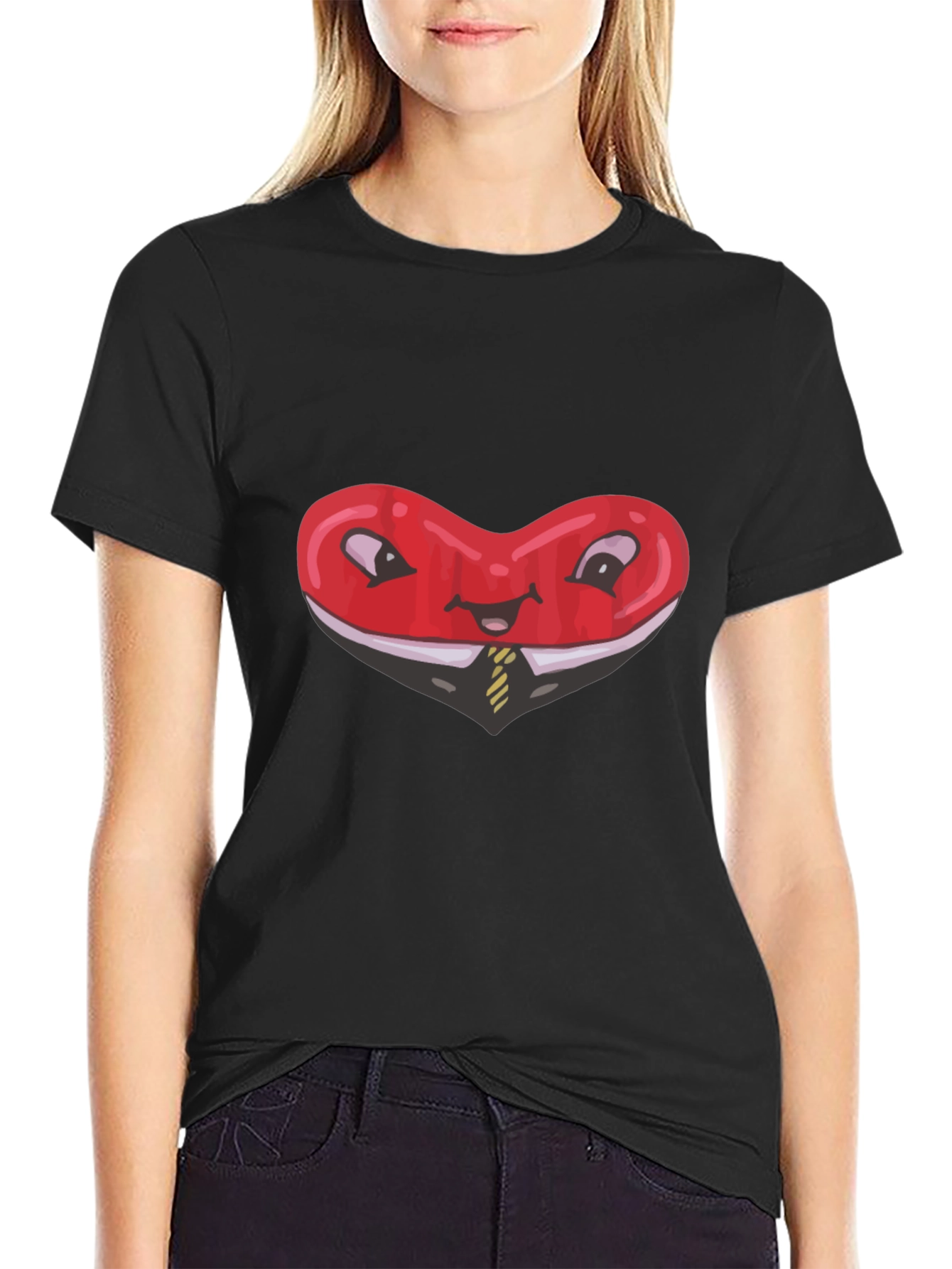 Heart Business T-Shirt Funny Red Love Tee