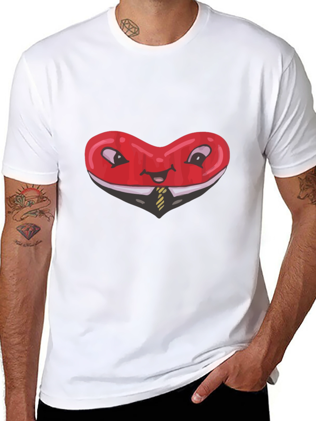 Heart Business T-Shirt Funny Red Love Tee