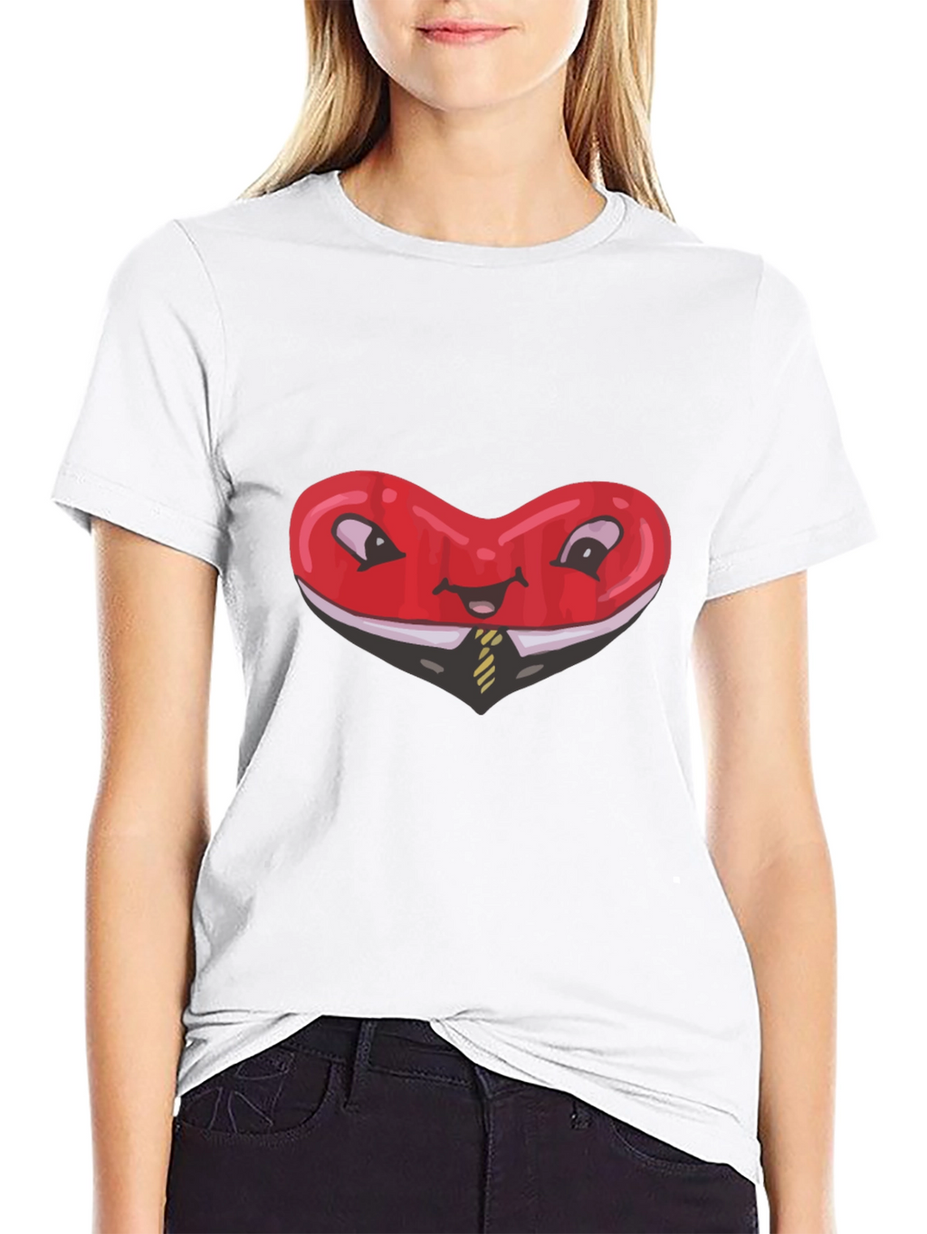 Heart Business T-Shirt Funny Red Love Tee
