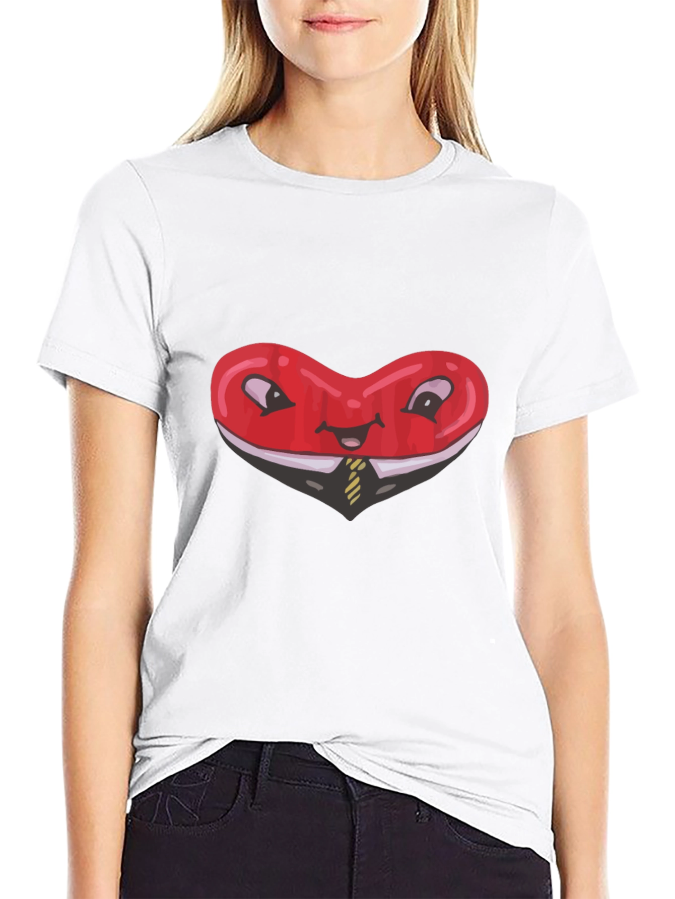 Heart Business T-Shirt Funny Red Love Tee