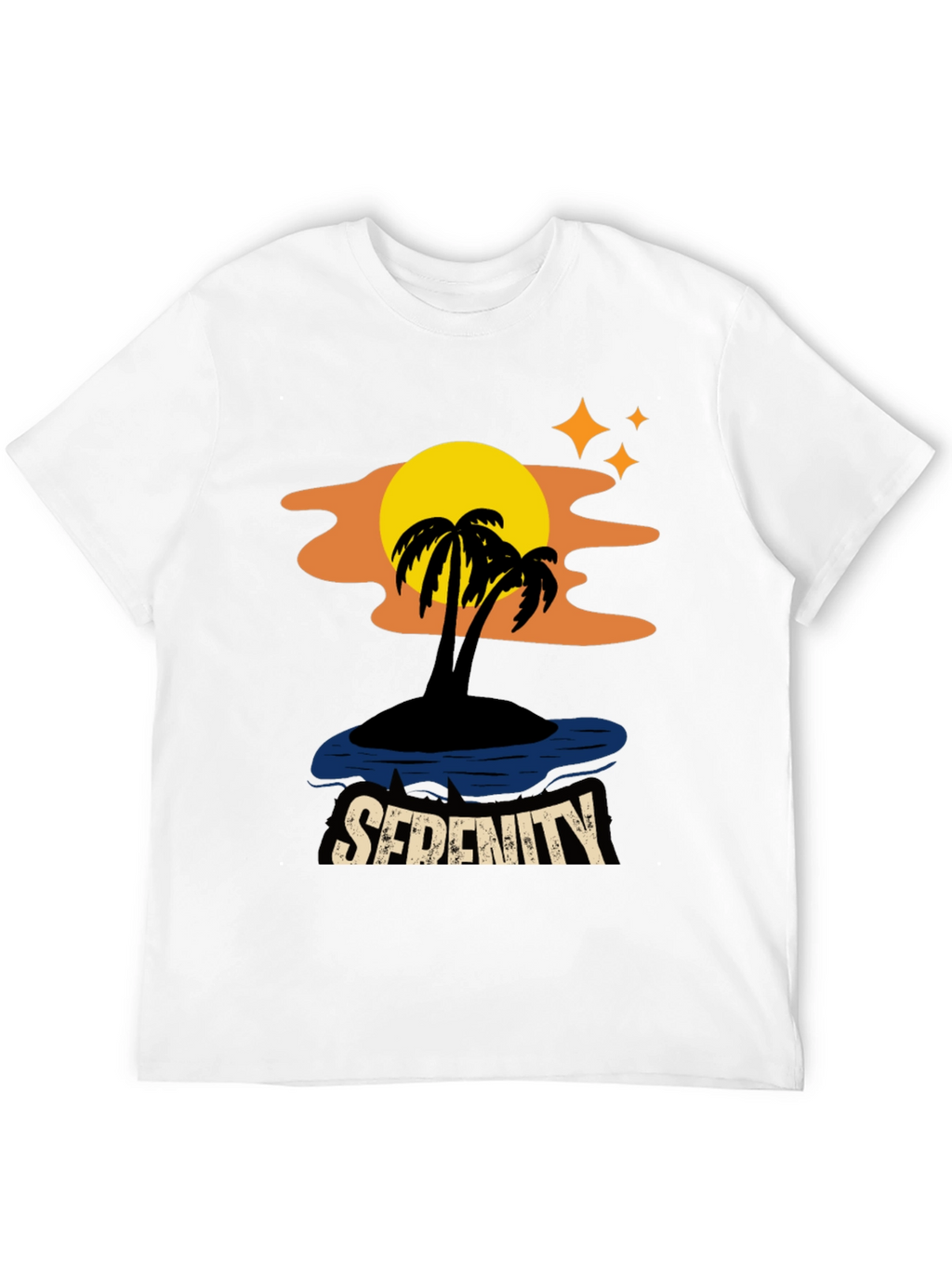 Serenity Island Graphic Tee - Tropical Paradise