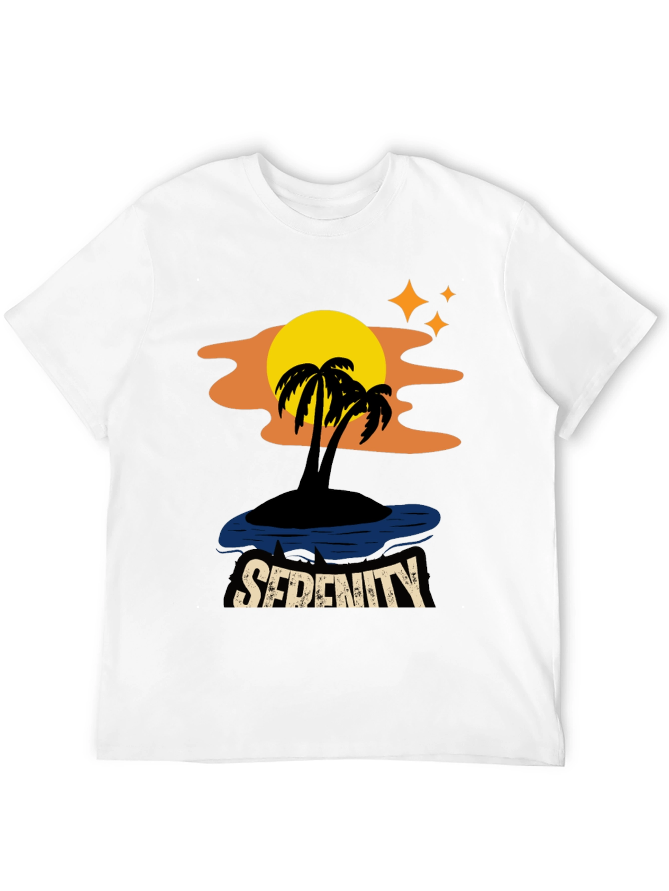 Serenity Island Graphic Tee - Tropical Paradise