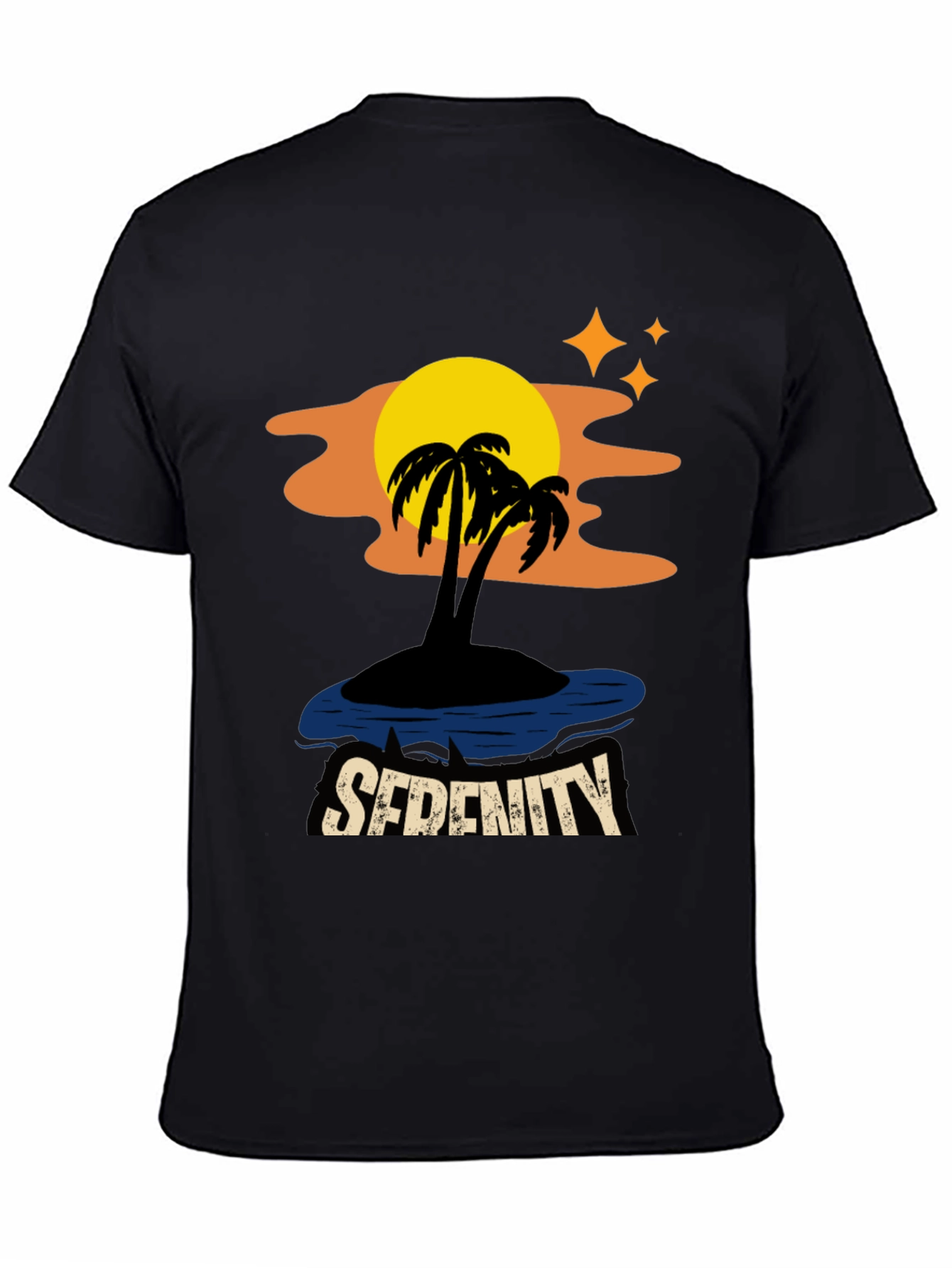Serenity Island Graphic Tee - Tropical Paradise