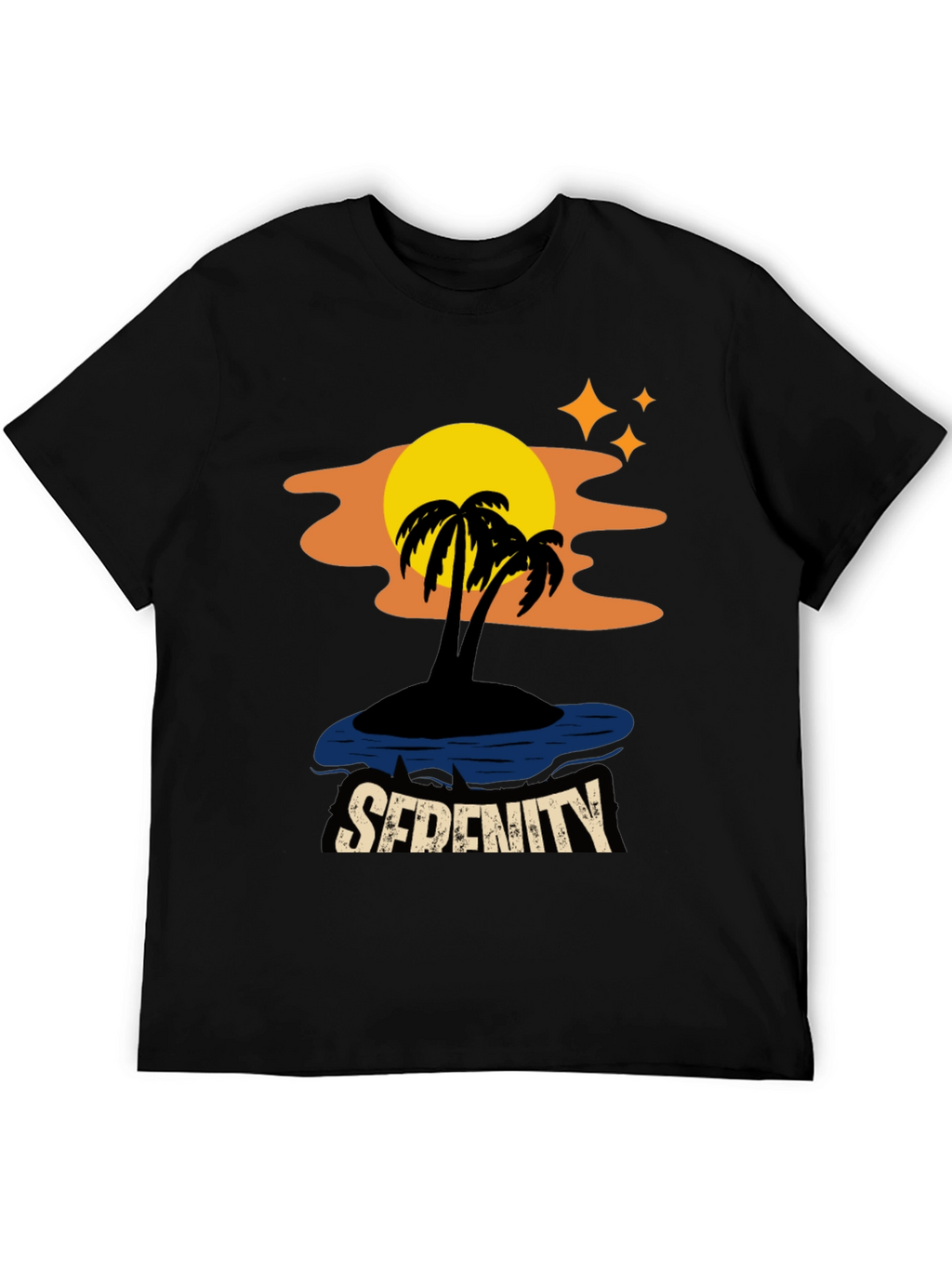 Serenity Island Graphic Tee - Tropical Paradise