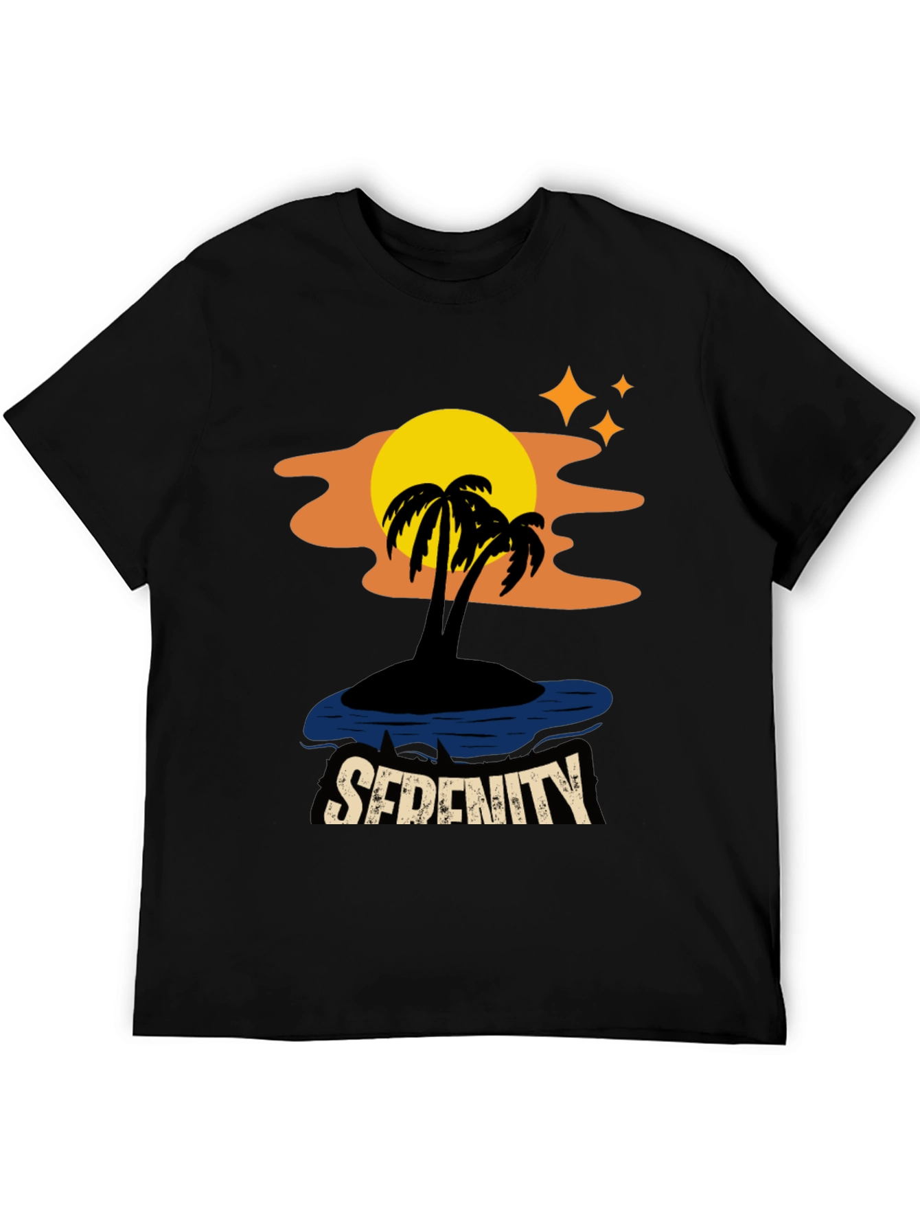 Serenity Island Graphic Tee - Tropical Paradise