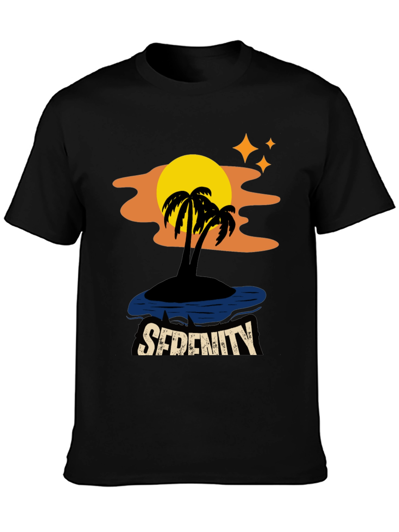 Serenity Island Graphic Tee - Tropical Paradise