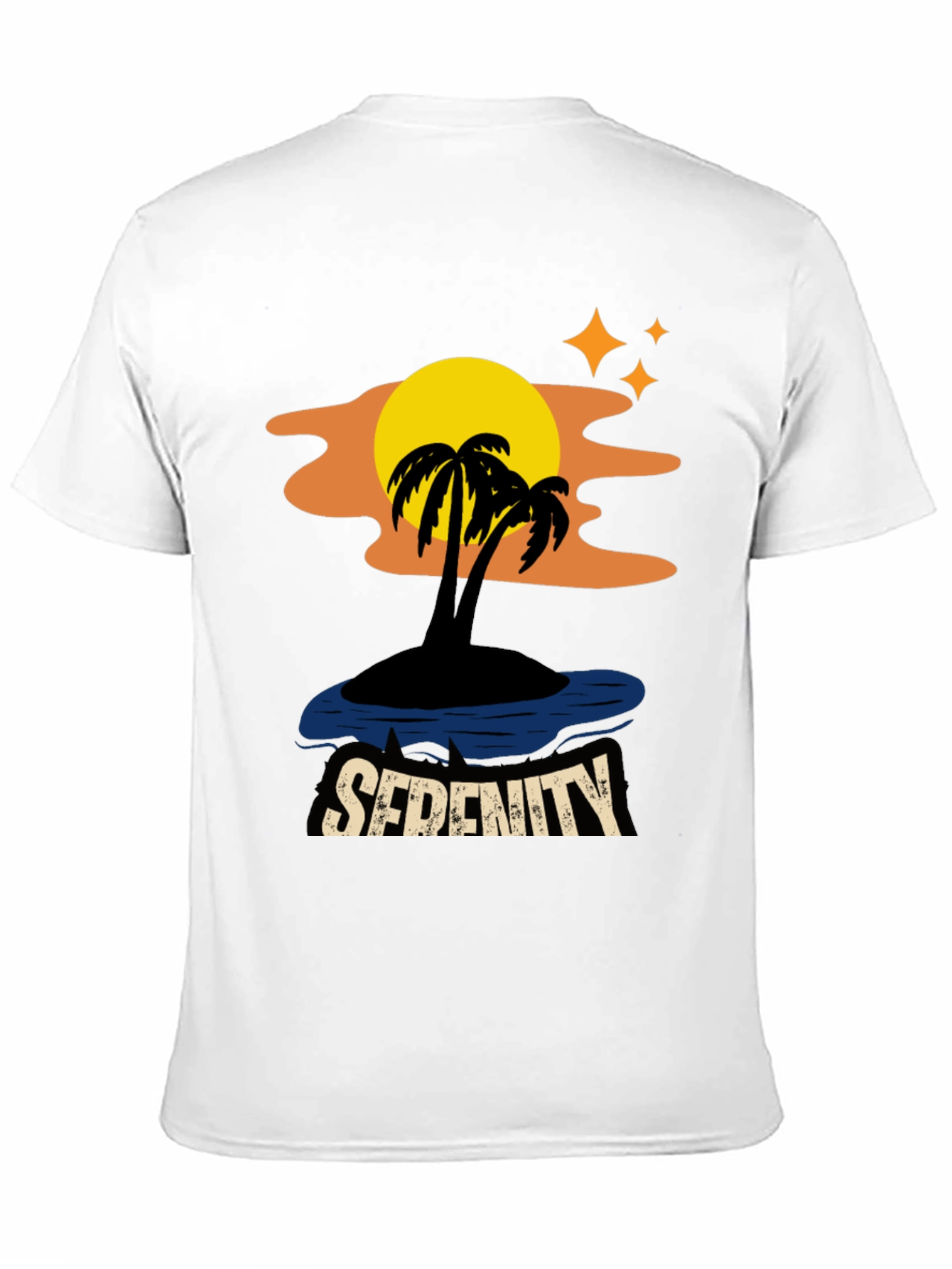 Serenity Island Graphic Tee - Tropical Paradise