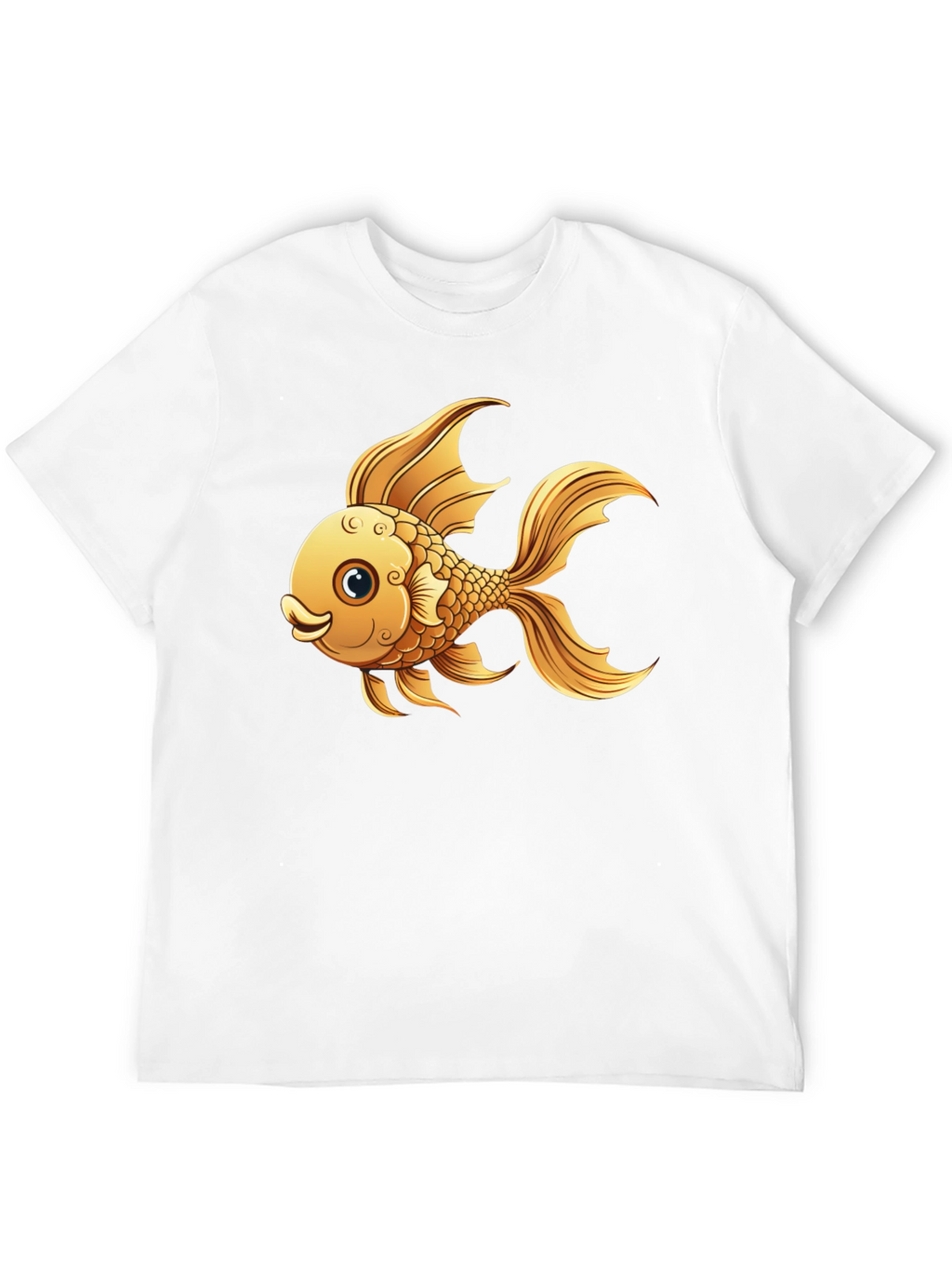 Goldfish Graphic T-Shirt - Black Cotton Tee