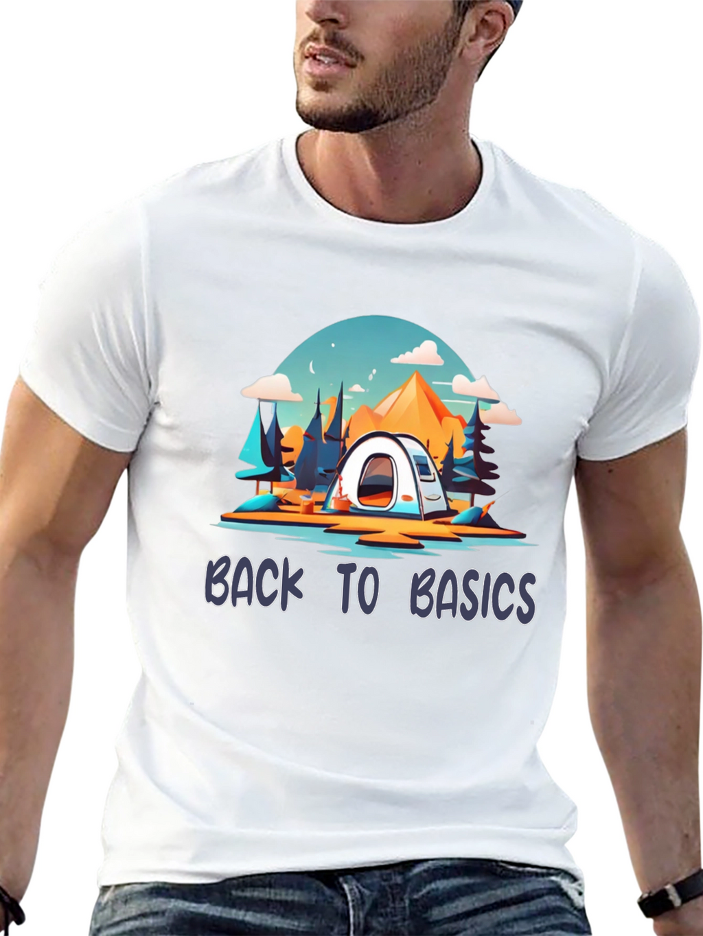 Back to Basics Camping T-Shirt