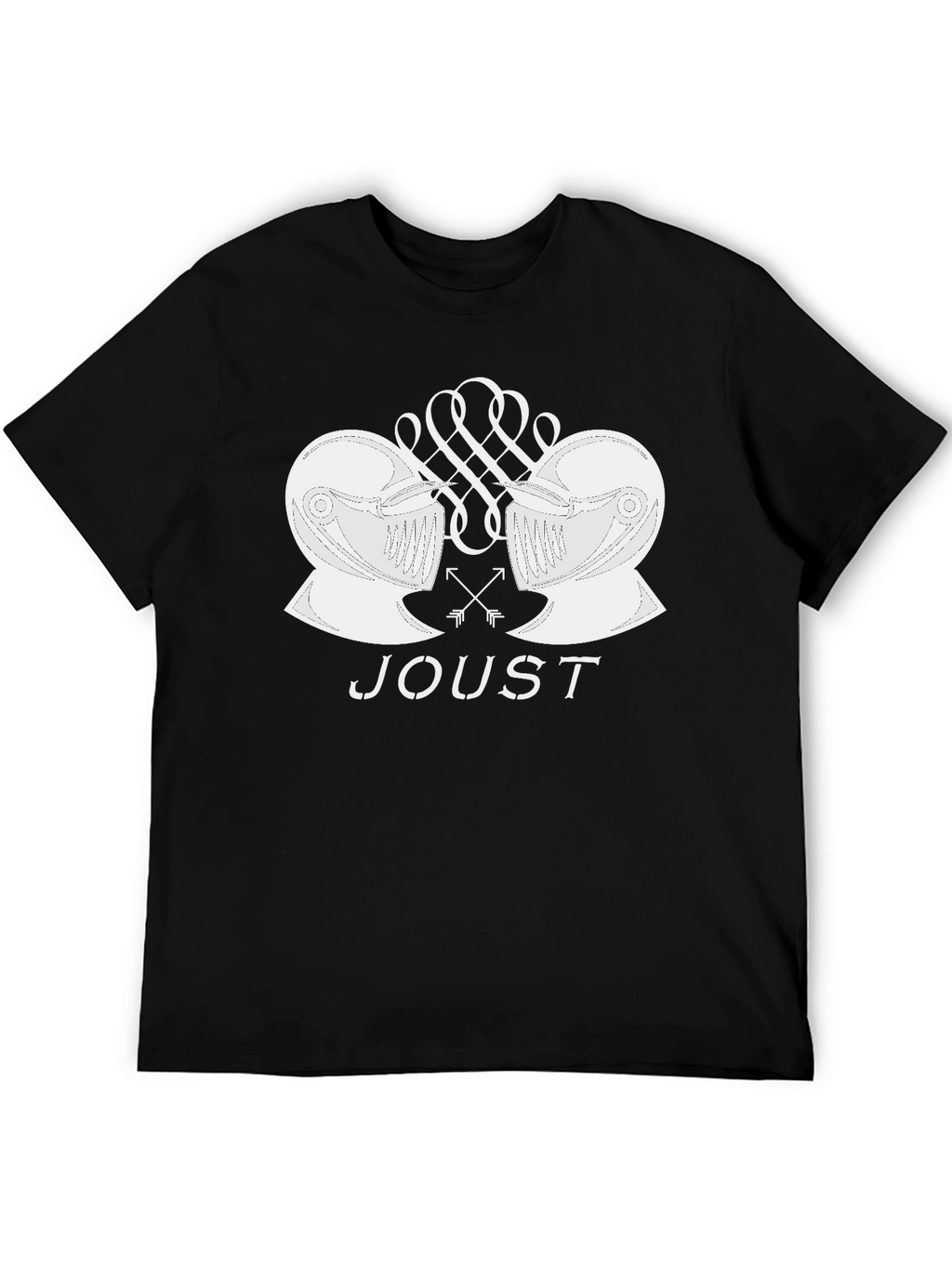 Joust Graphic T-Shirt: Black Cotton Tee