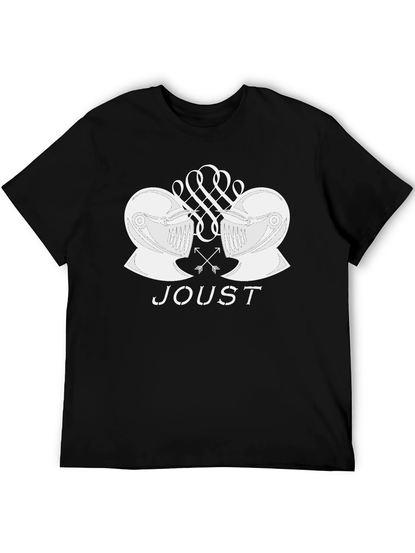 Joust Graphic T-Shirt: Black Cotton Tee