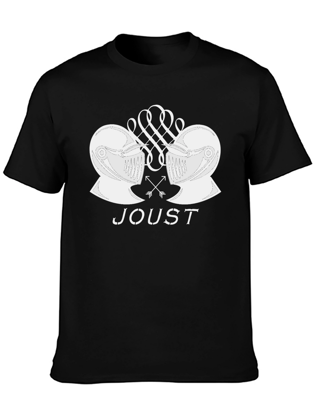 Joust Graphic T-Shirt: Black Cotton Tee