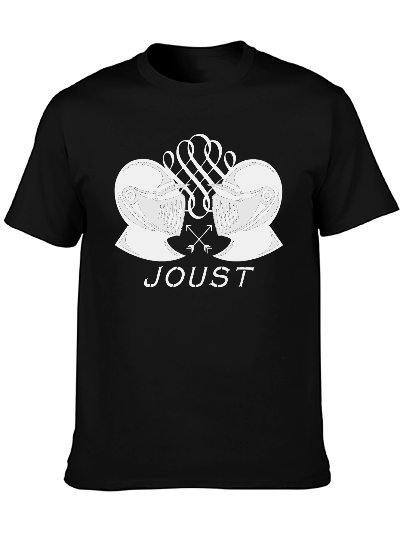 Joust Graphic T-Shirt: Black Cotton Tee