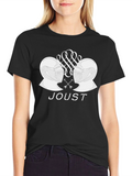 Joust Graphic T-Shirt: Black Cotton Tee