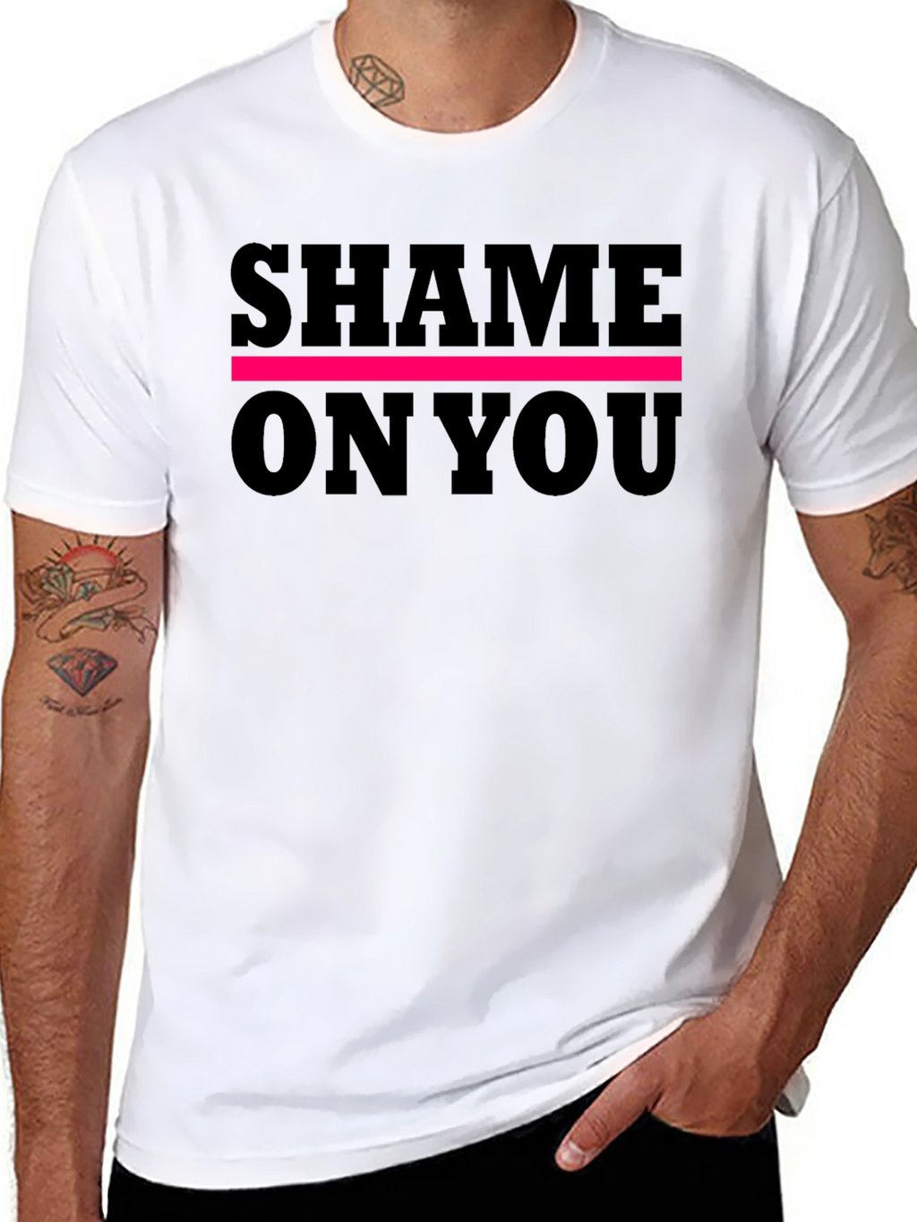 Shame On You Graphic Tee - Bold Statement Shirt