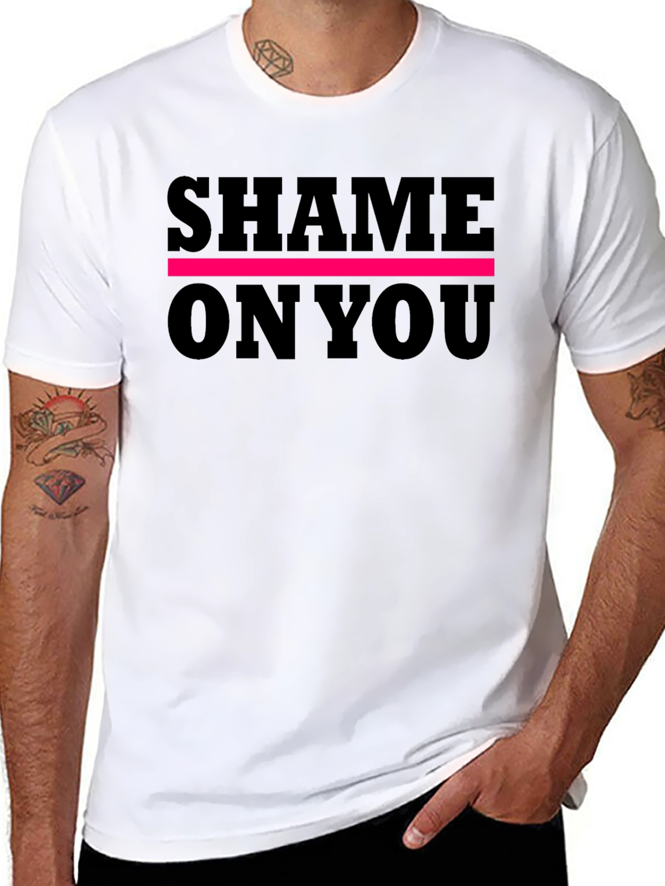 Shame On You Graphic Tee - Bold Statement Shirt