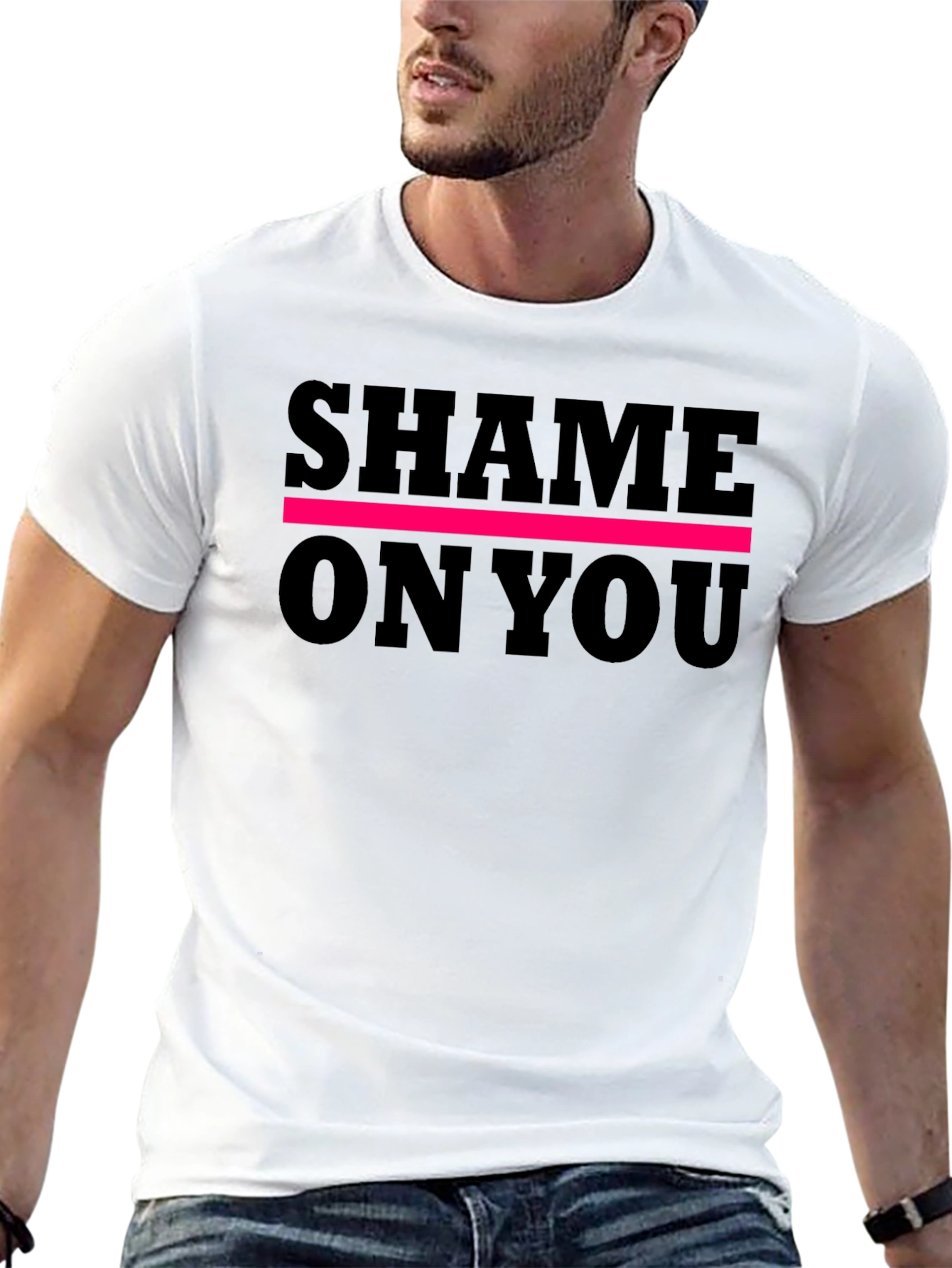 Shame On You Graphic Tee - Bold Statement Shirt