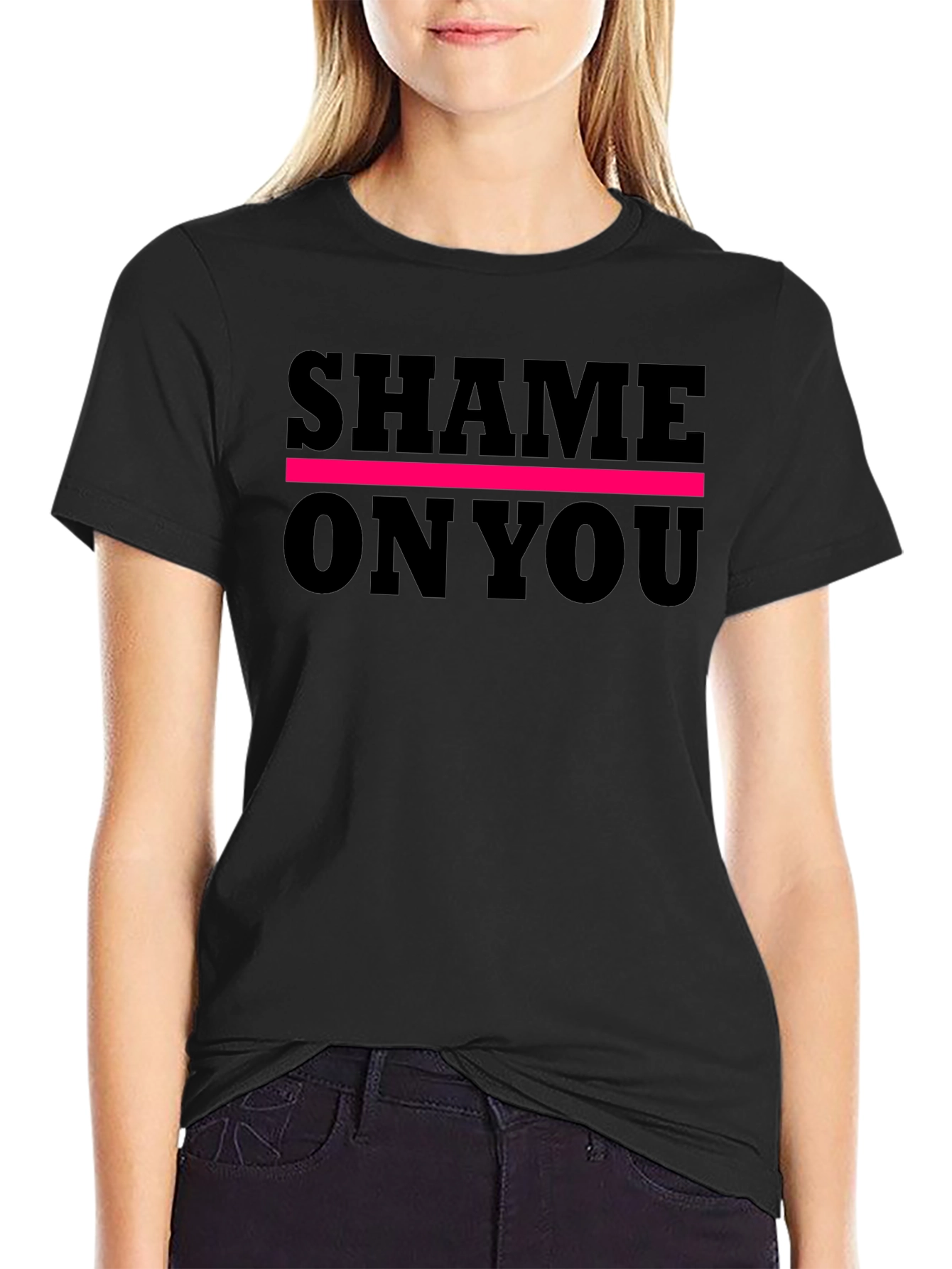 Shame On You Graphic Tee - Bold Statement Shirt