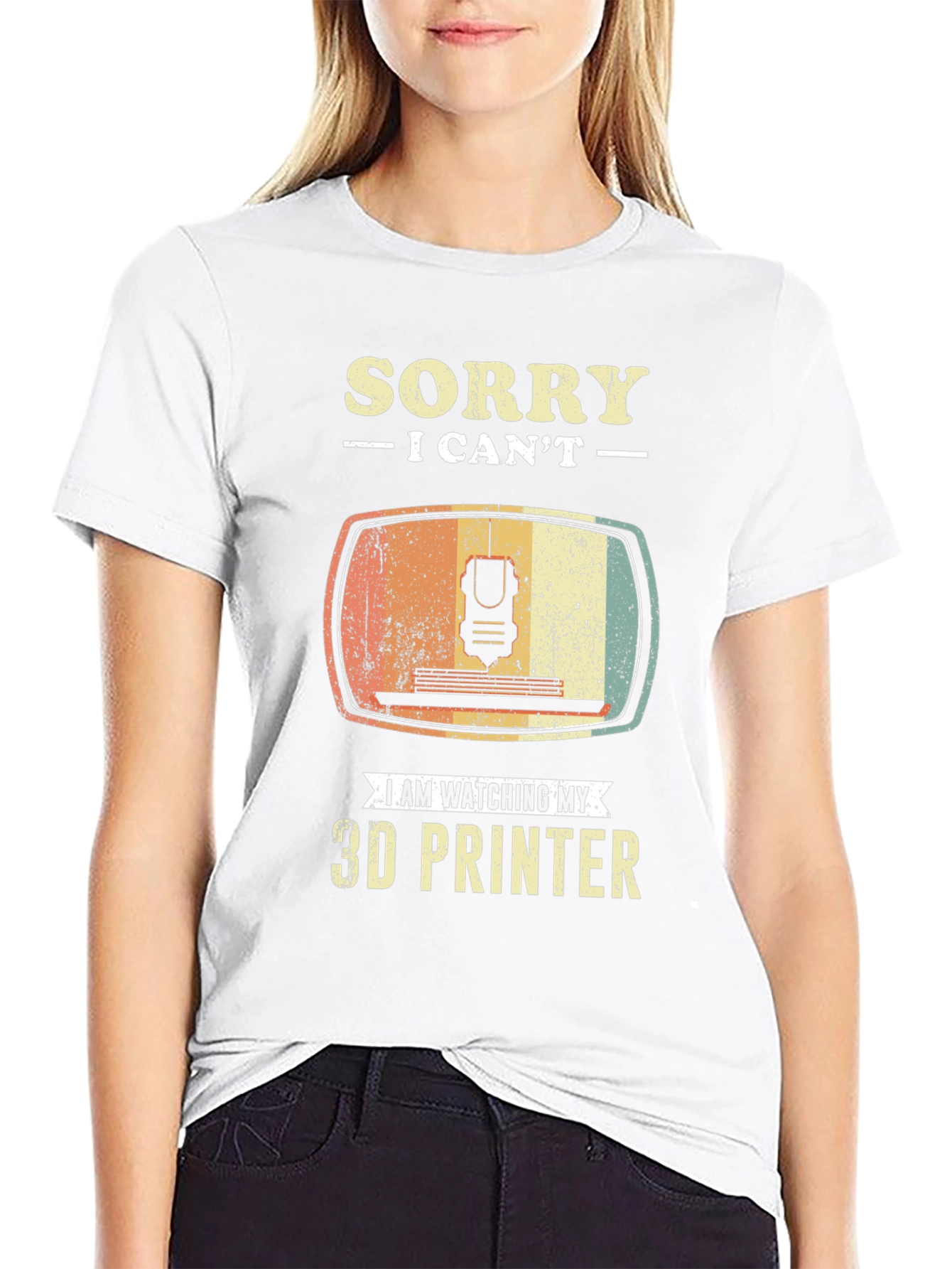 Sorry I Cant 3D Printer T-Shirt