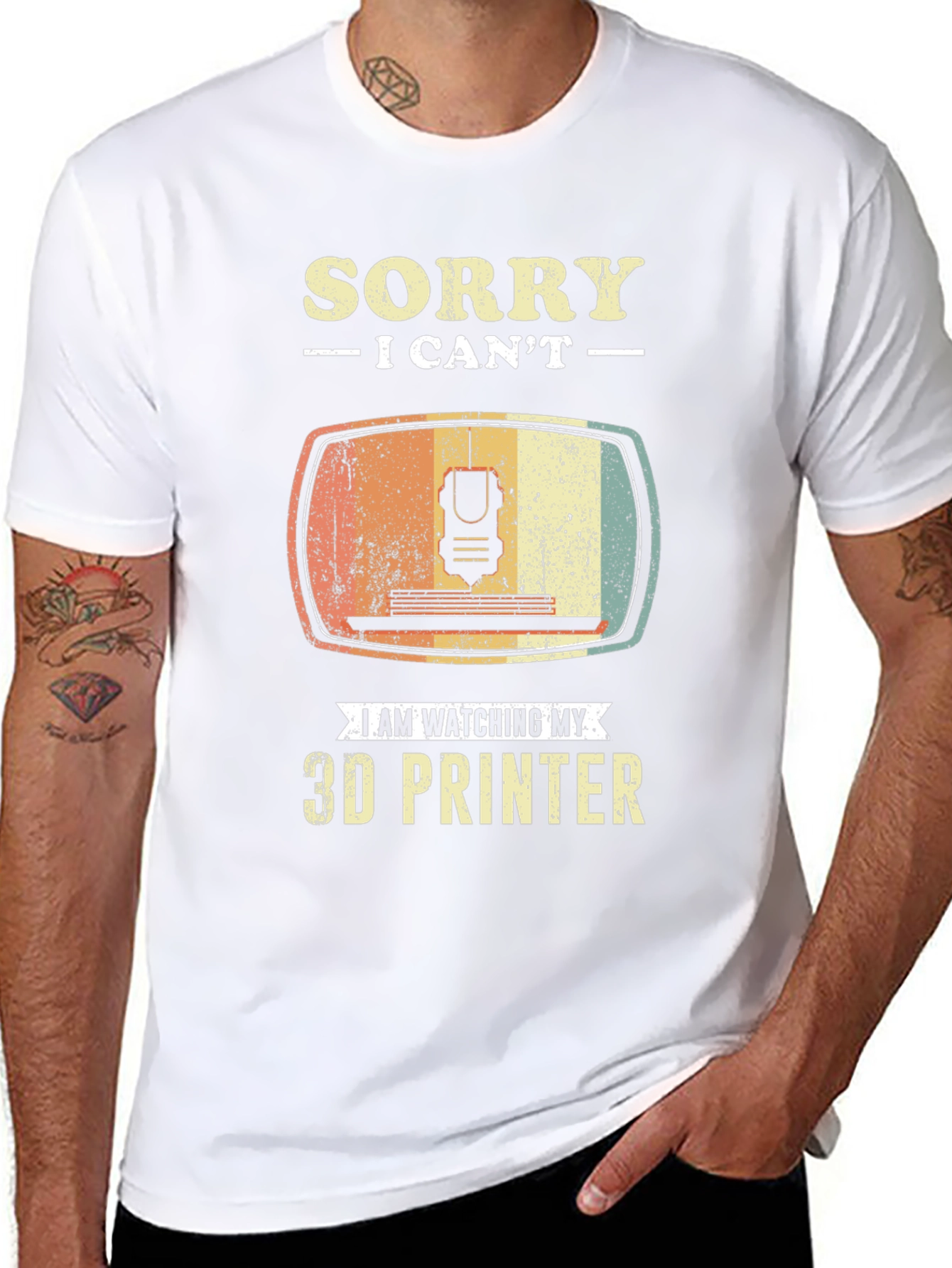 Sorry I Cant 3D Printer T-Shirt