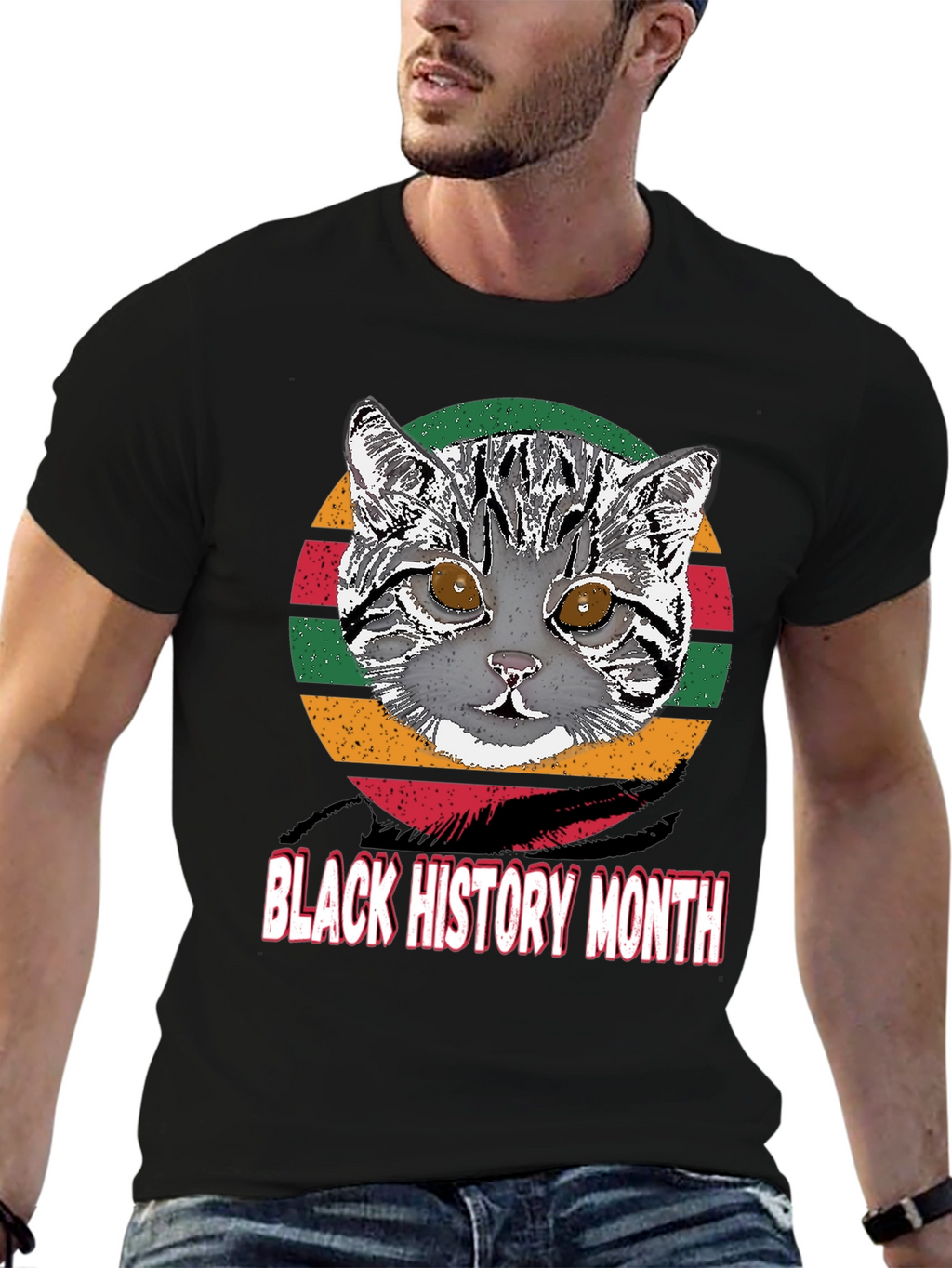 Black History Month Cat T-Shirt