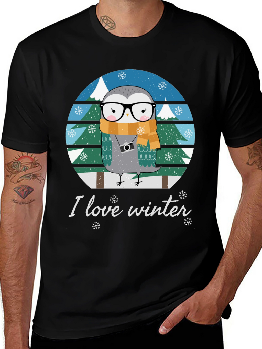I Love Winter Owl T-Shirt