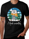 I Love Winter Owl T-Shirt