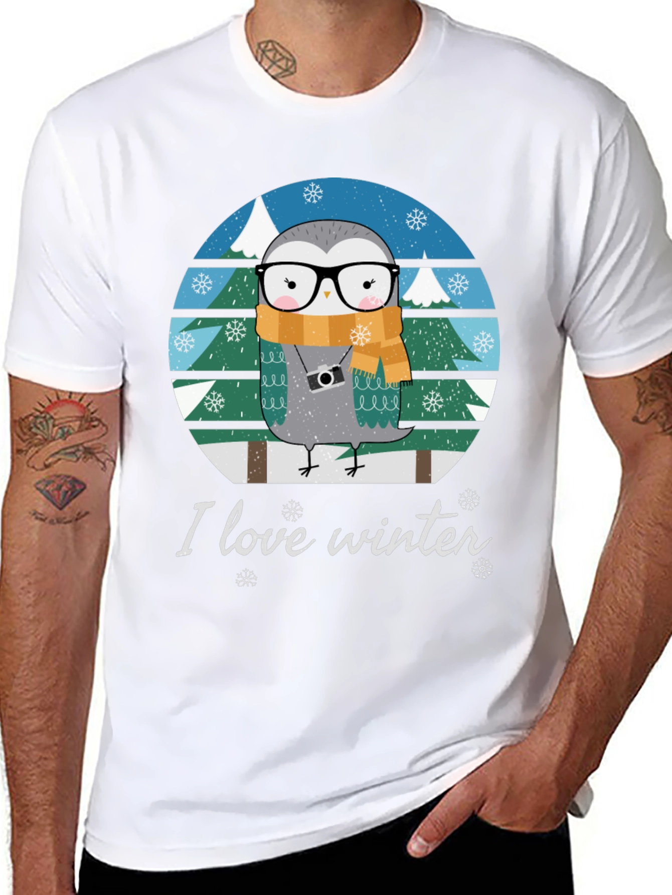 I Love Winter Owl T-Shirt