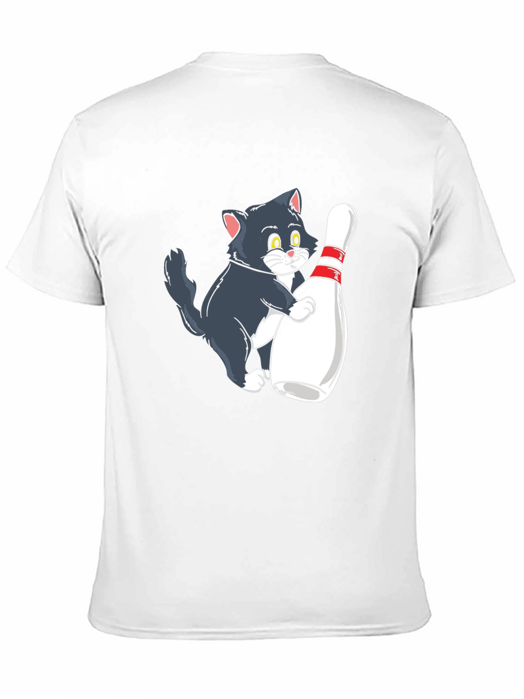 Cute Cat Bowling T-Shirt - Unisex Graphic Tee