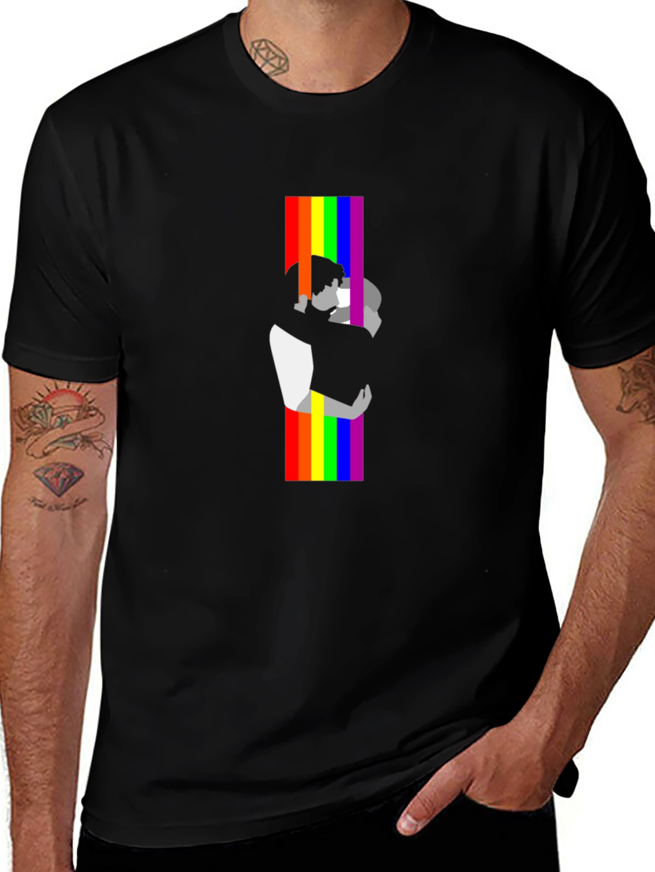 Pride Love Graphic T-Shirt - Black