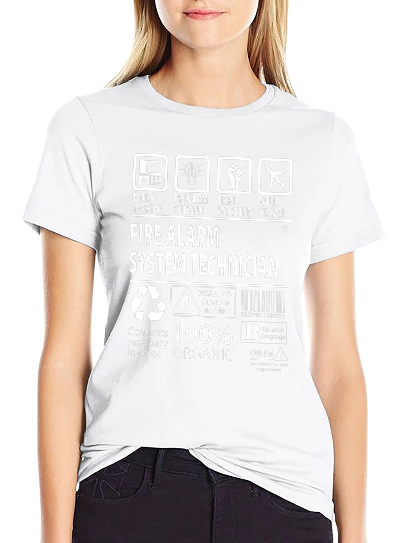 Fire Alarm System Technician 100% Organic T-Shirt