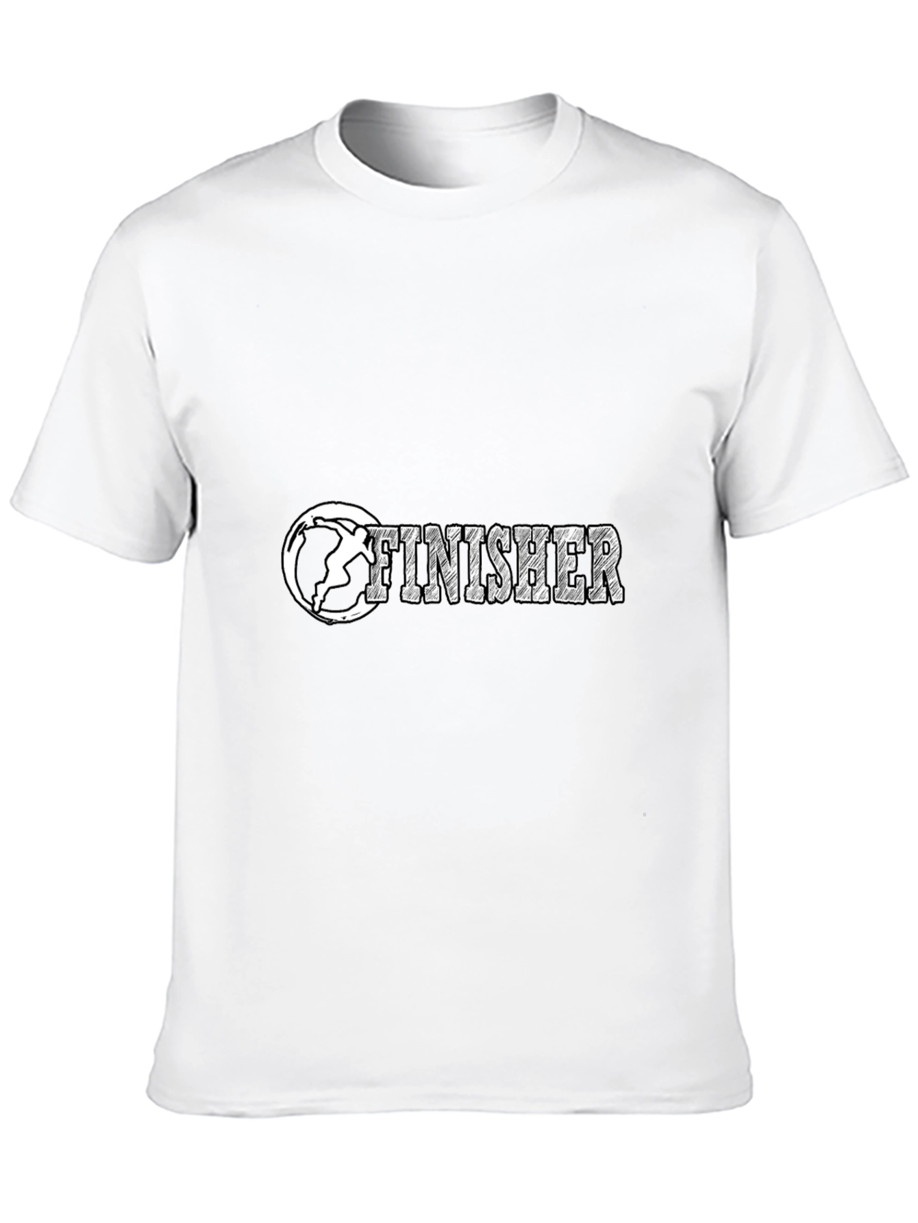 Finisher Graphic Tee - Black Crewneck Shirt