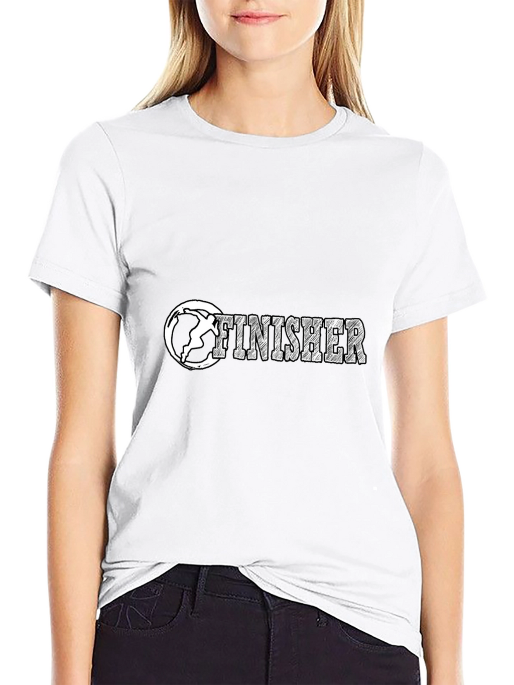 Finisher Graphic Tee - Black Crewneck Shirt