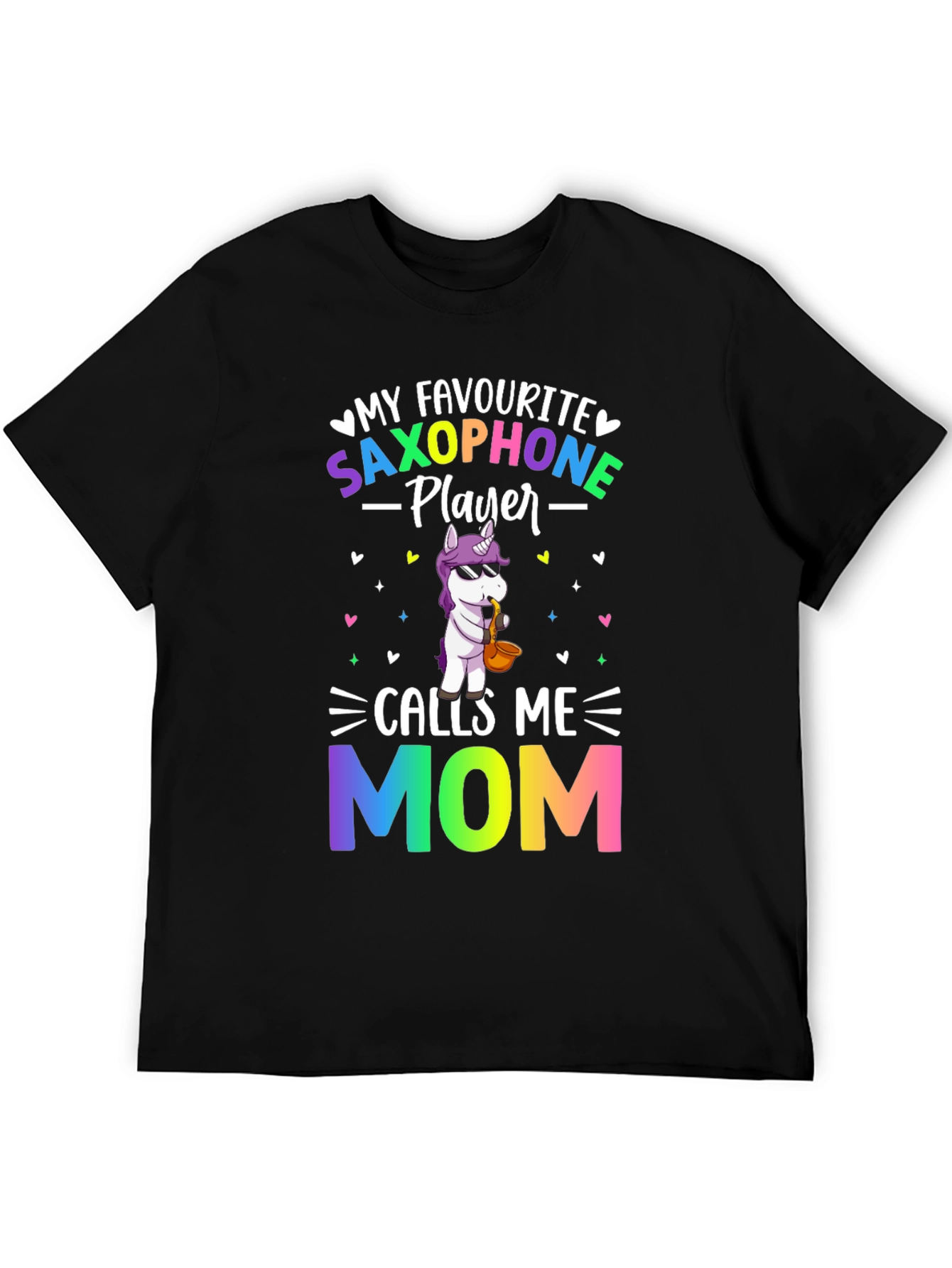 Saxophone Player Mom Graphic T-Shirt
