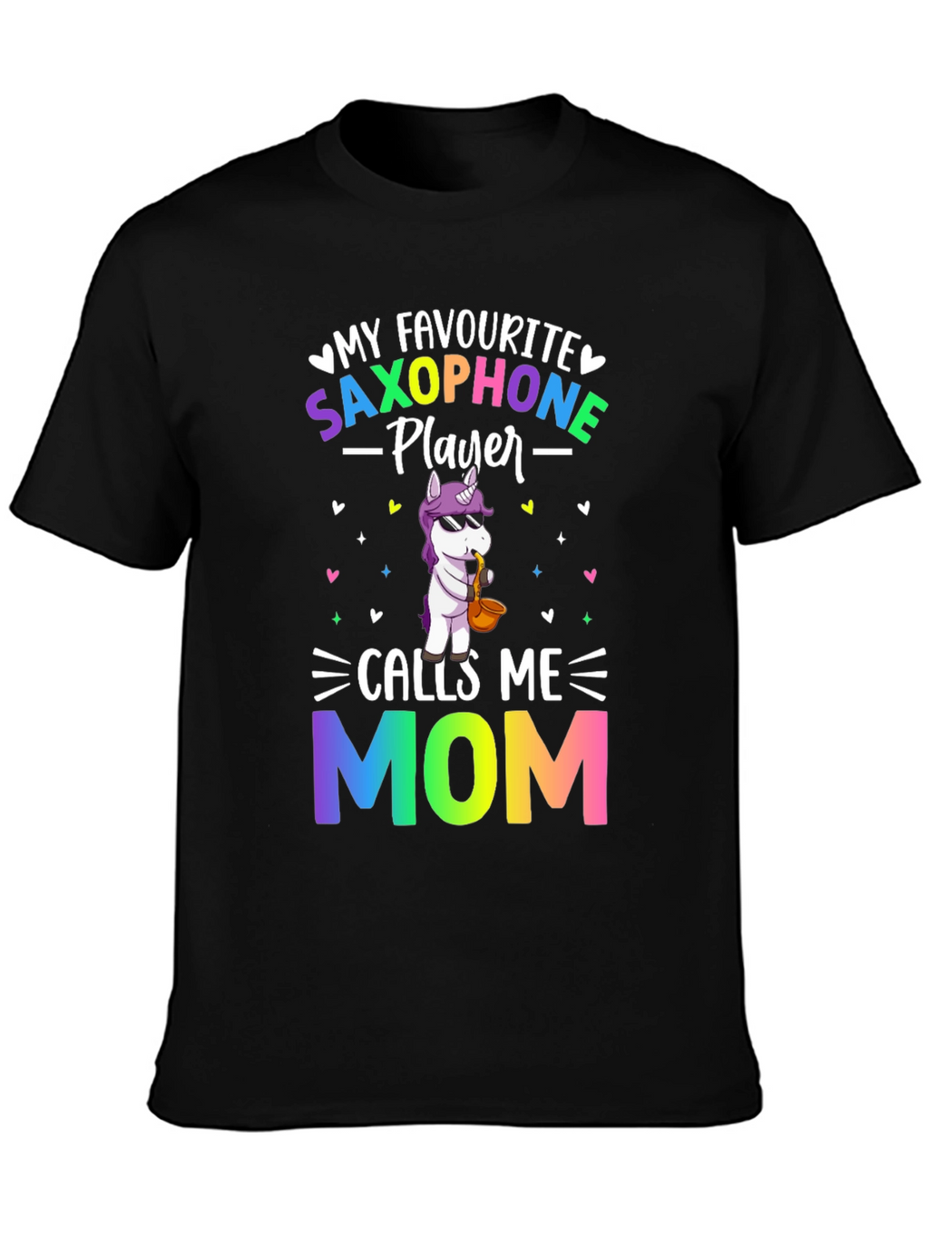 Saxophone Player Mom Graphic T-Shirt
