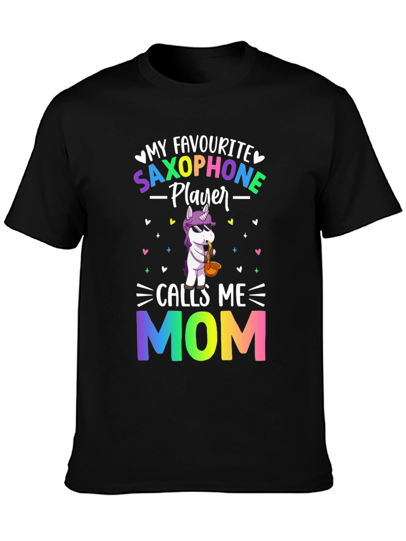 Saxophone Player Mom Graphic T-Shirt