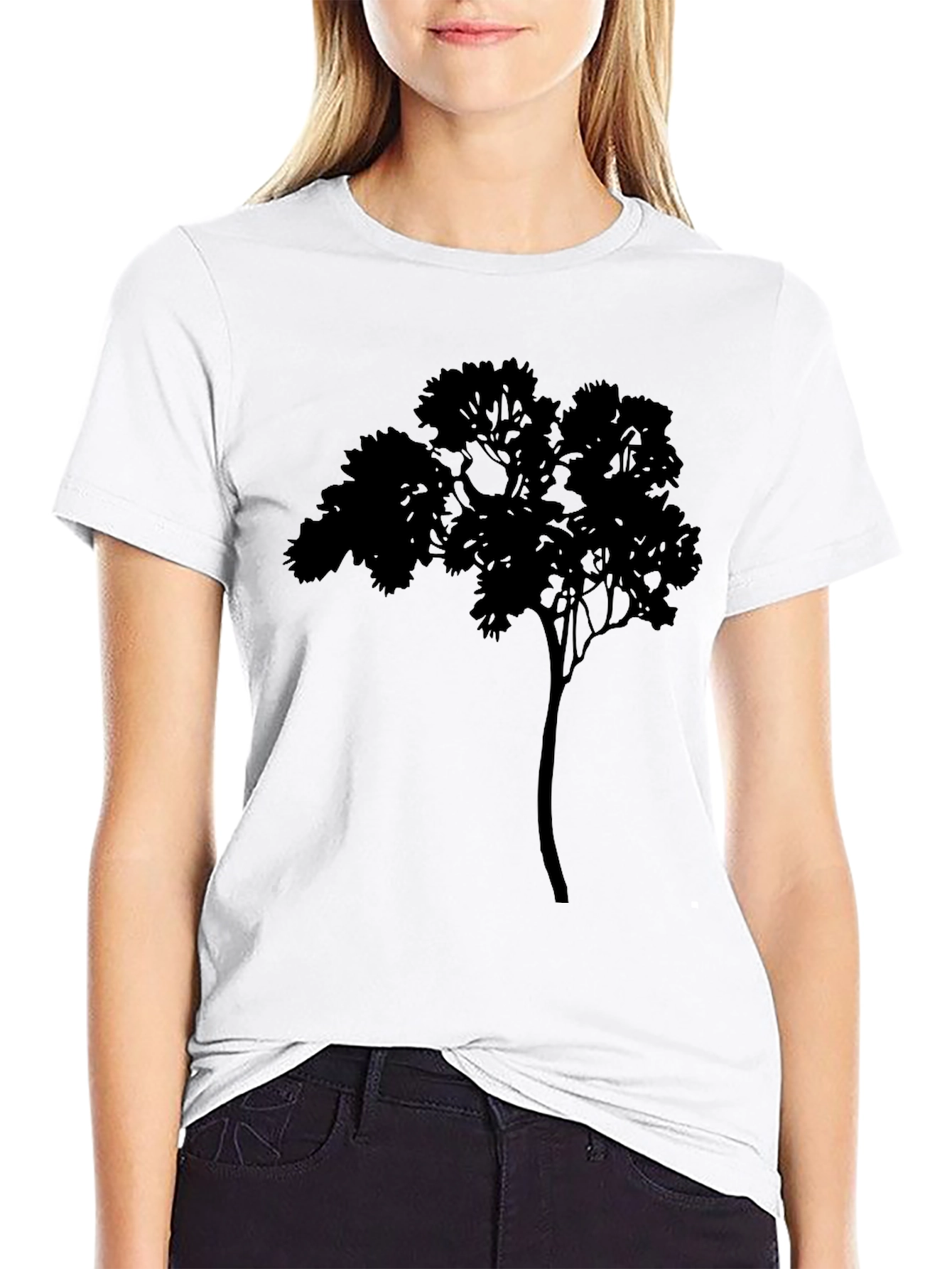 Black Tree Silhouette Graphic Tee - Mens