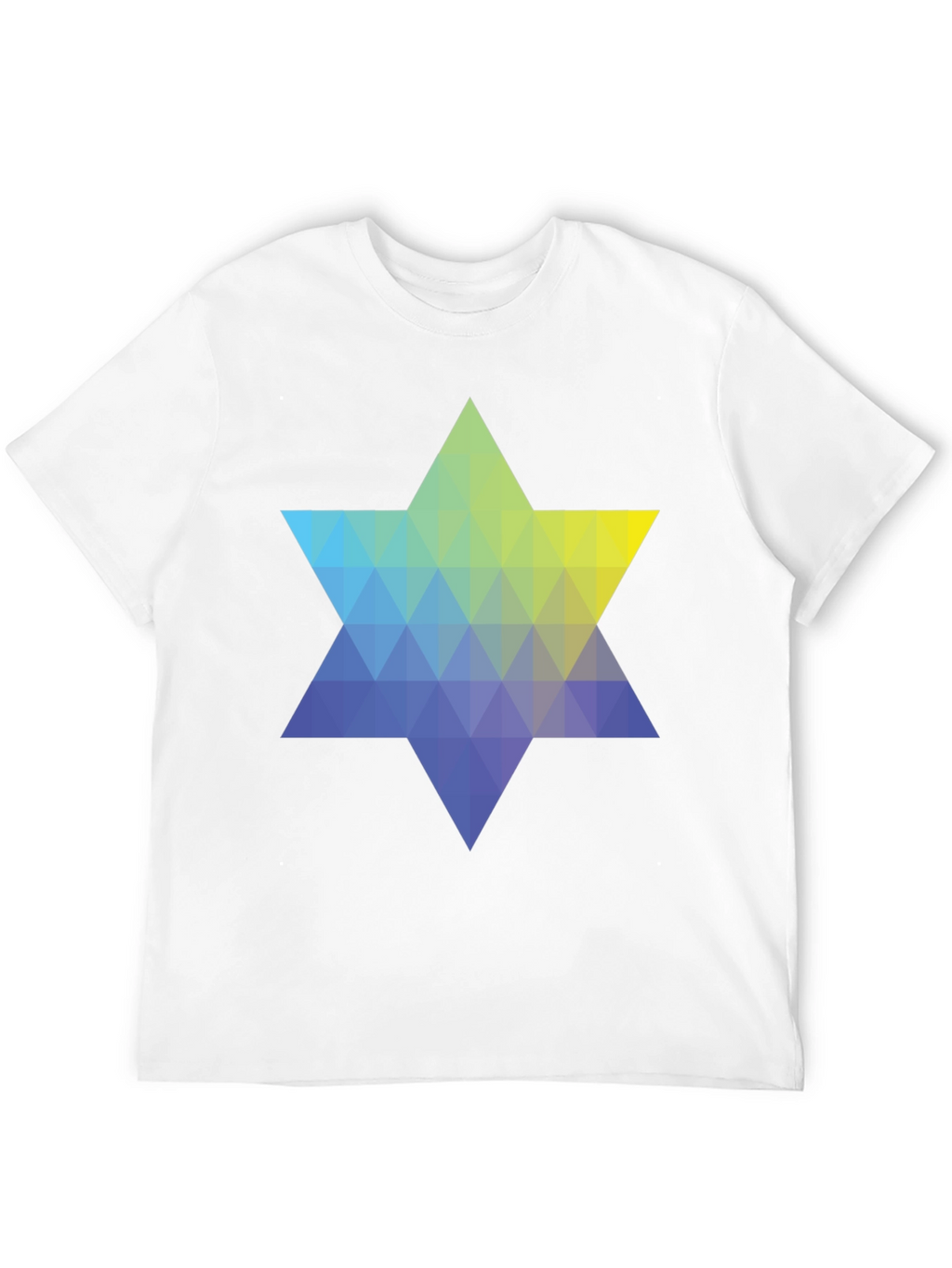 Geometric Star Graphic Tee - Modern Casual Style