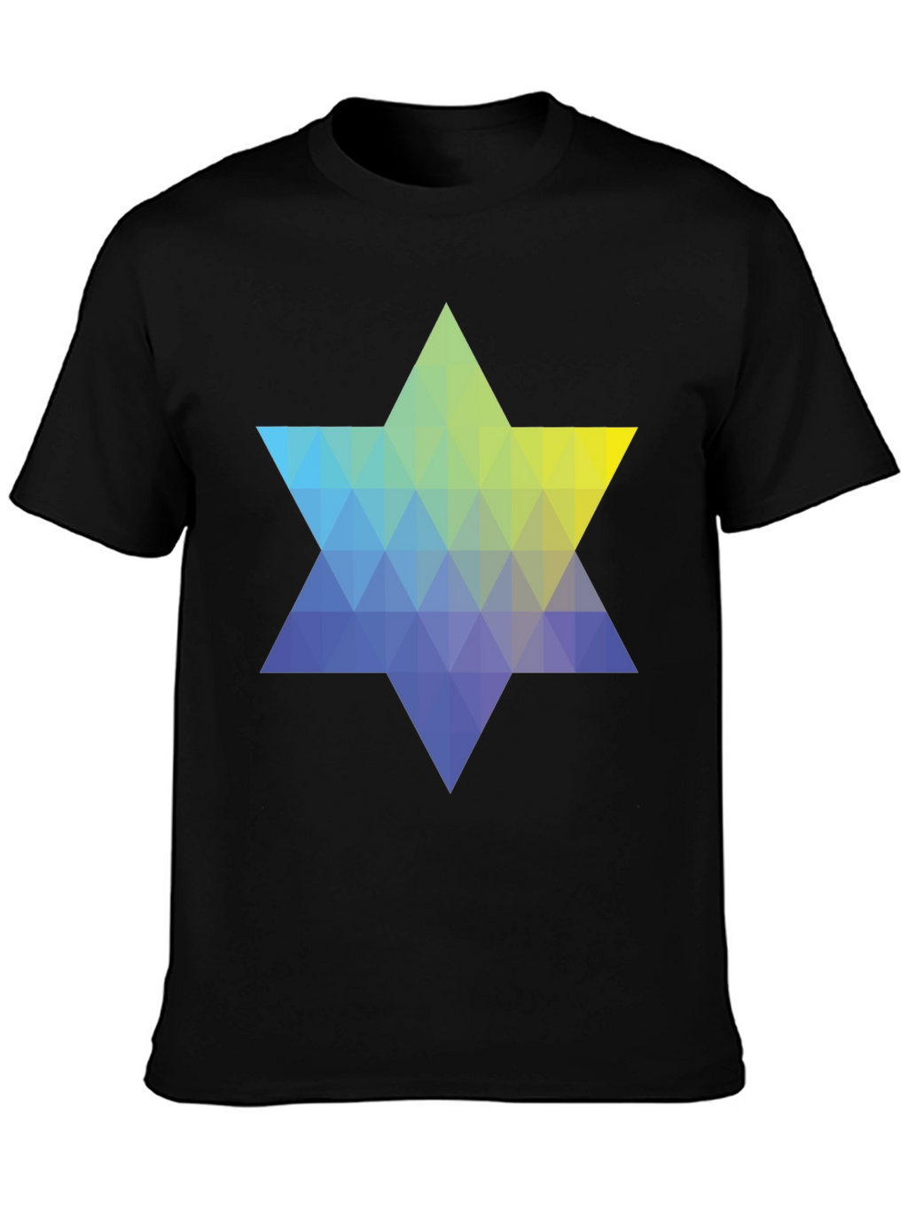 Geometric Star Graphic Tee - Modern Casual Style