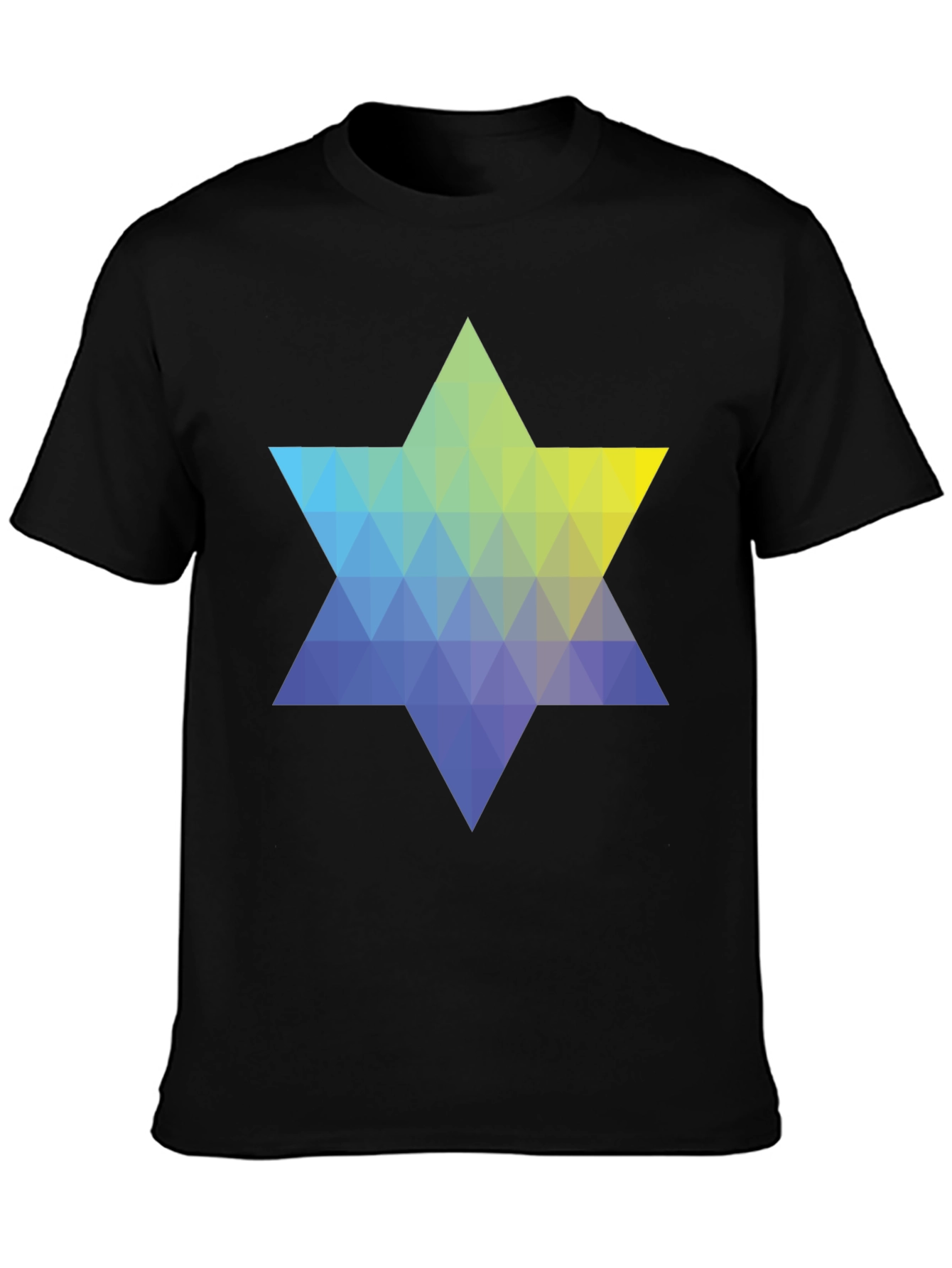 Geometric Star Graphic Tee - Modern Casual Style
