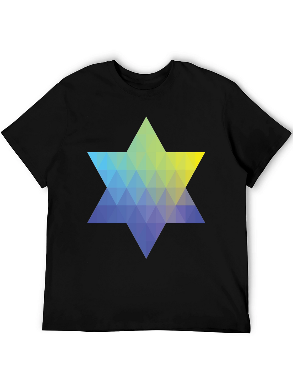 Geometric Star Graphic Tee - Modern Casual Style