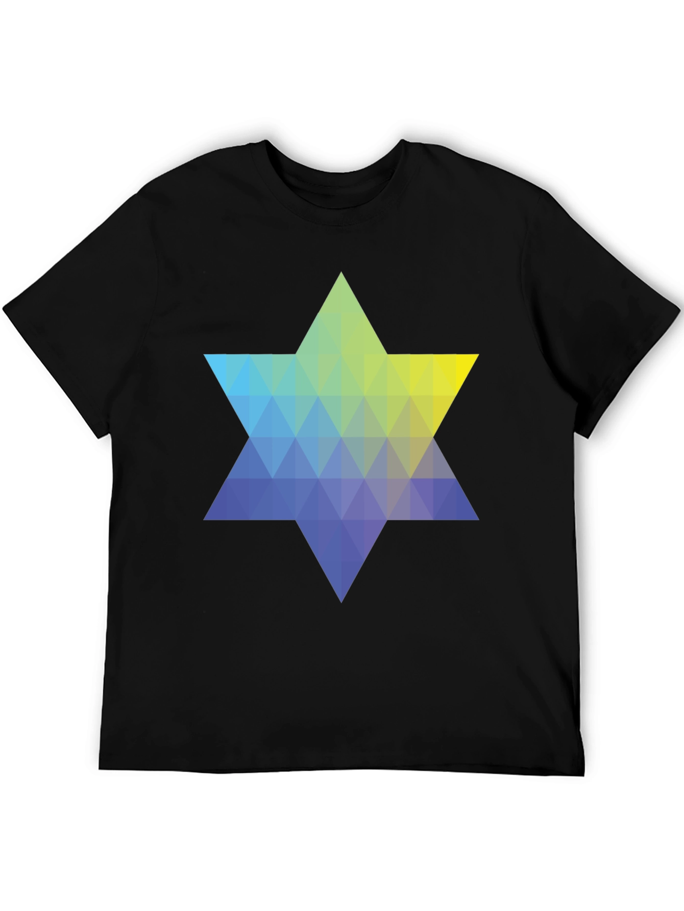 Geometric Star Graphic Tee - Modern Casual Style